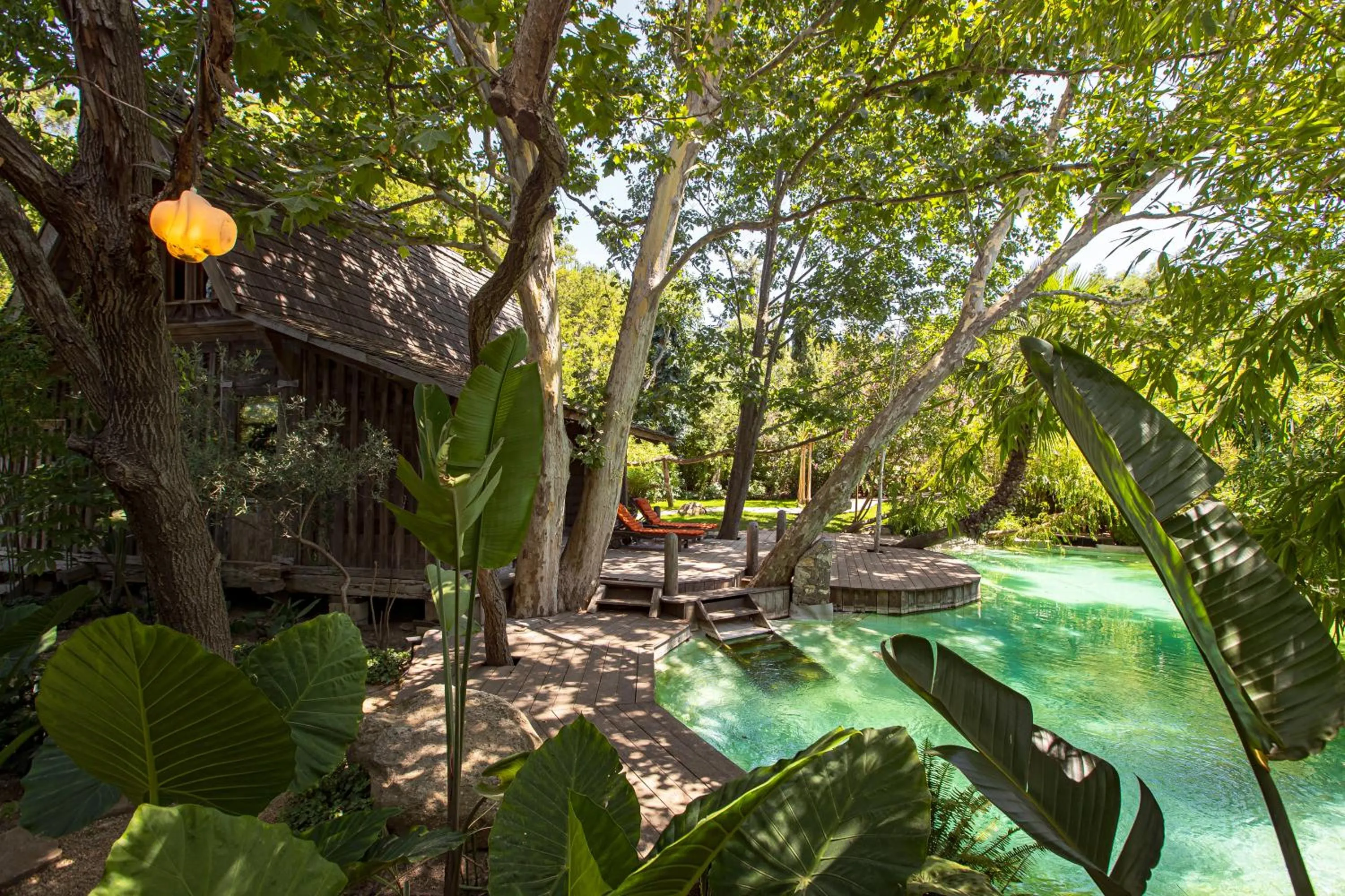 Garden view in Domaine Les Mésanges