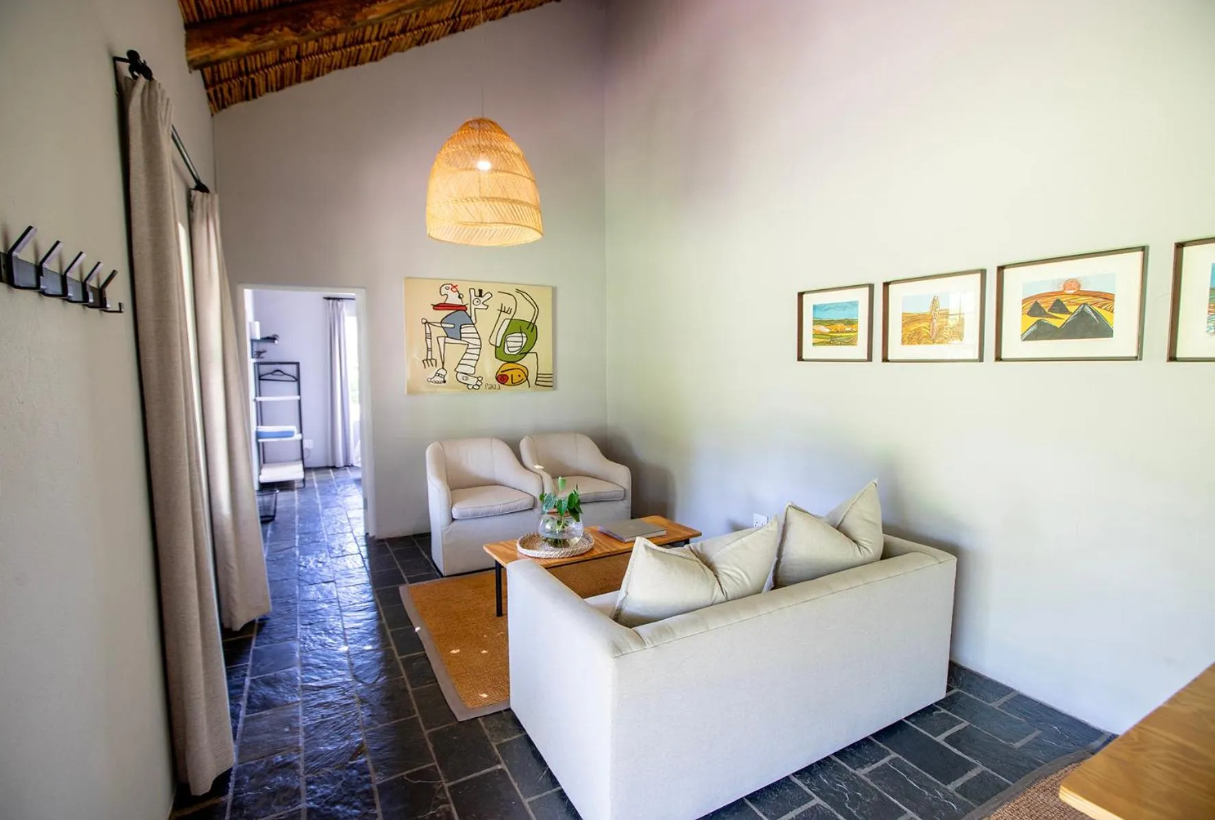 Living room in Saronsberg Vineyard Cottages