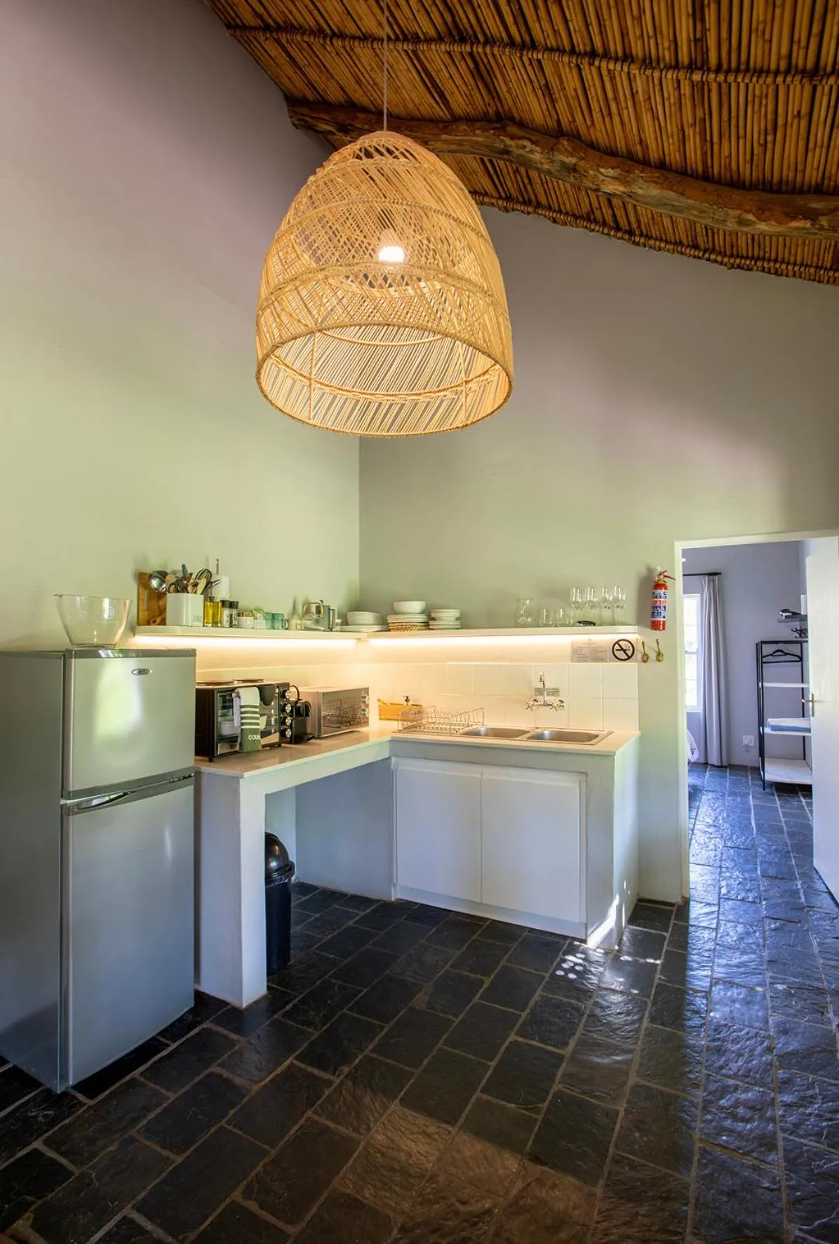 kitchen in Saronsberg Vineyard Cottages