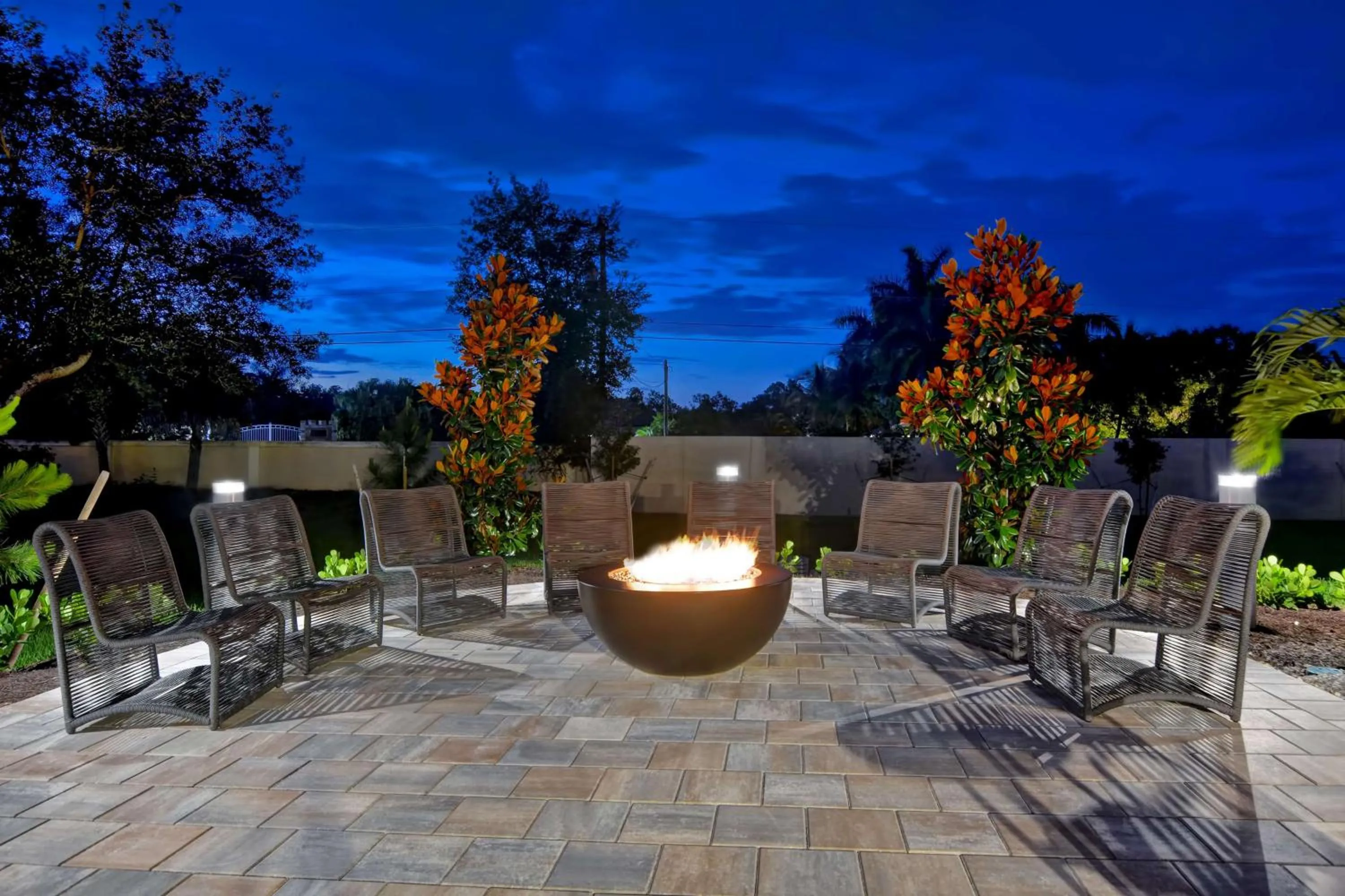 Patio in Home2 Suites By Hilton Naples I-75 Pine Ridge Road