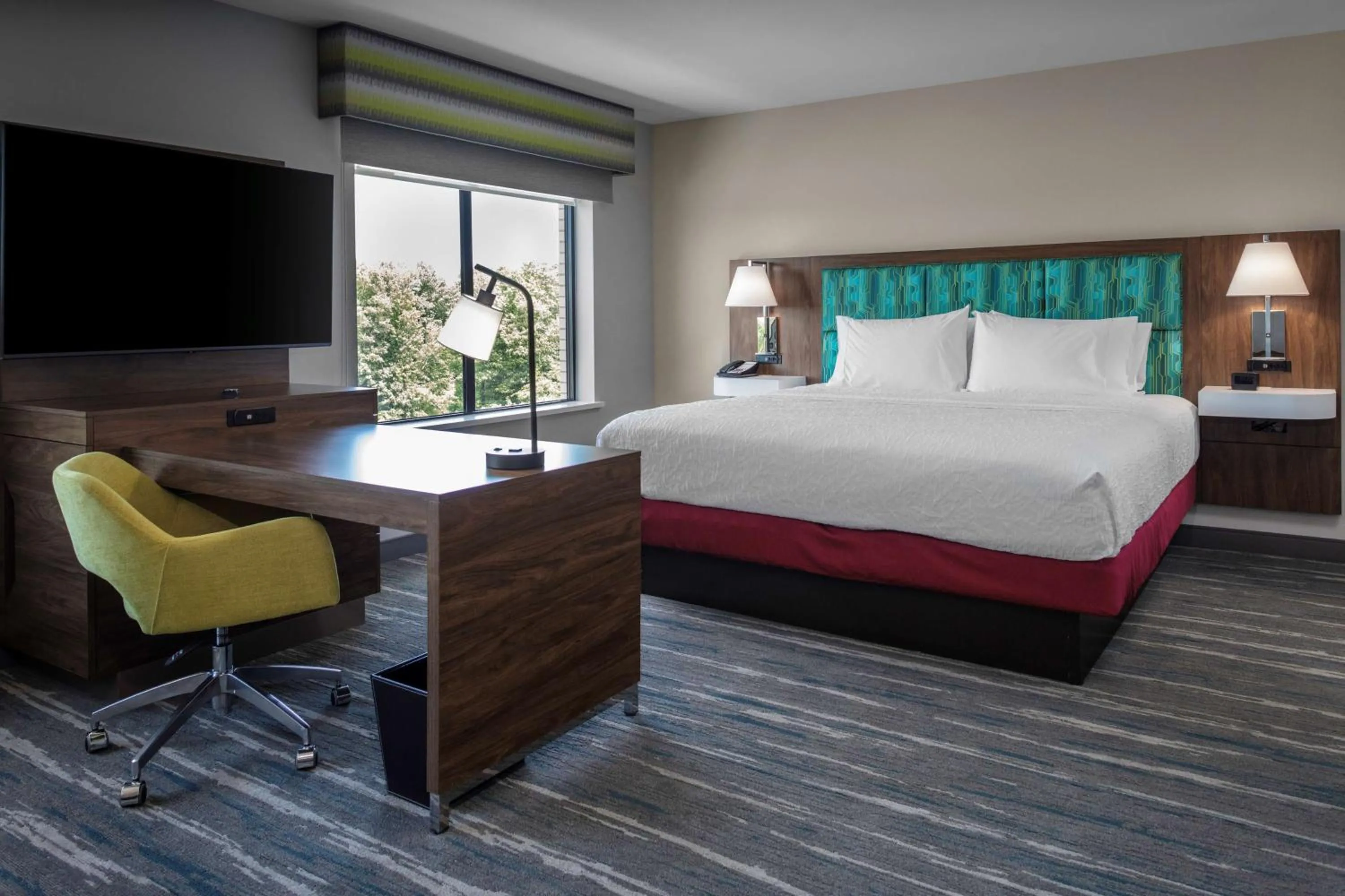 Bedroom, Bed in Hampton Inn & Suites Avon Indianapolis