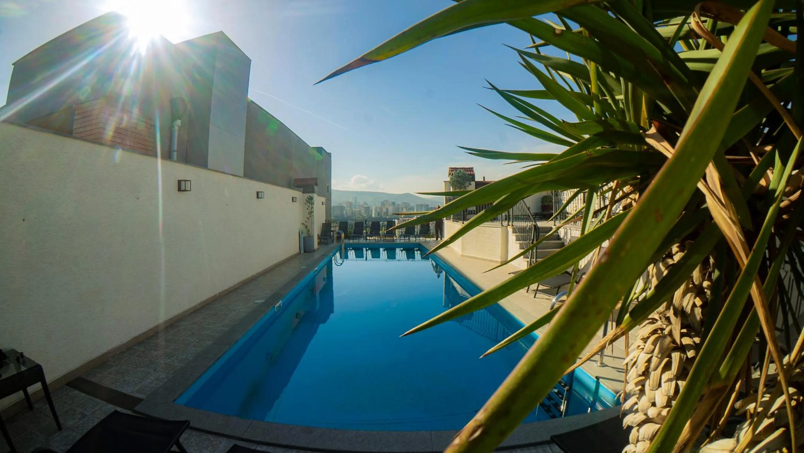 Swimming pool in TM Apart Hotel