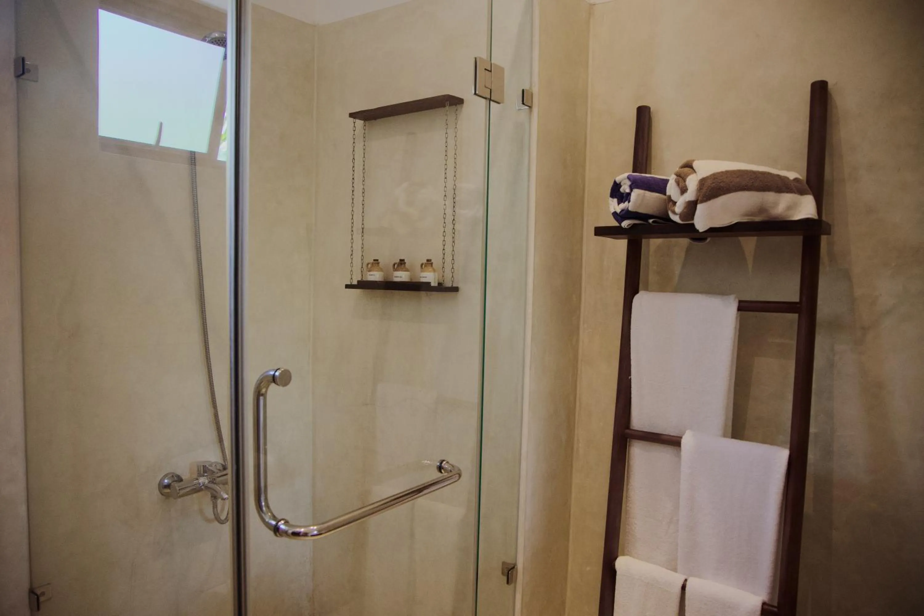 Shower in Palm Garden Ayurveda Resort