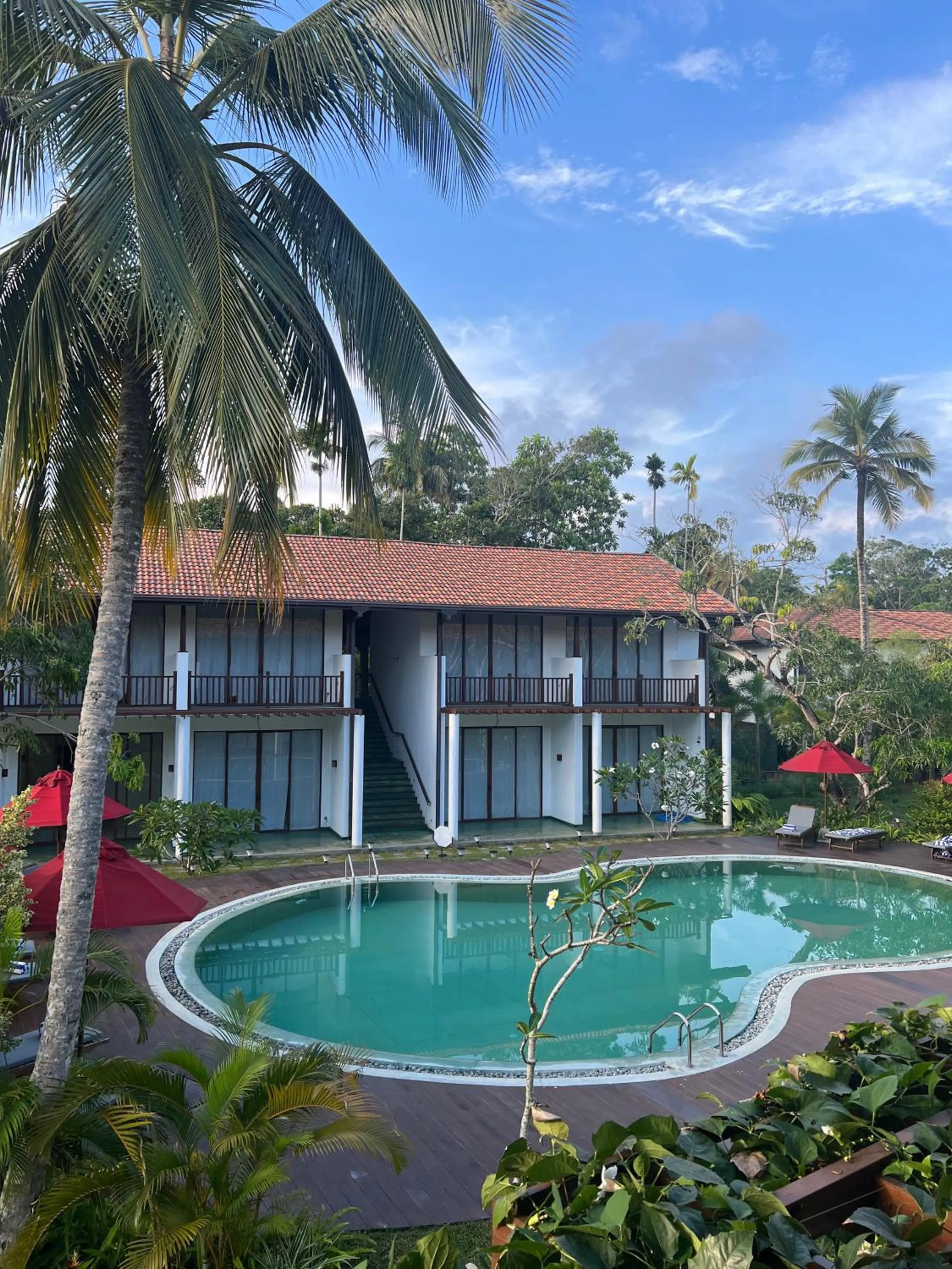 Pool view in Palm Garden Ayurveda Resort