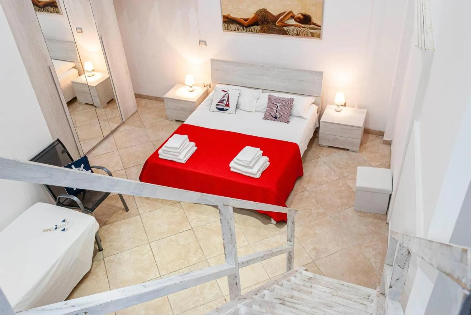 Bedroom, Bed in da Rocco B&B