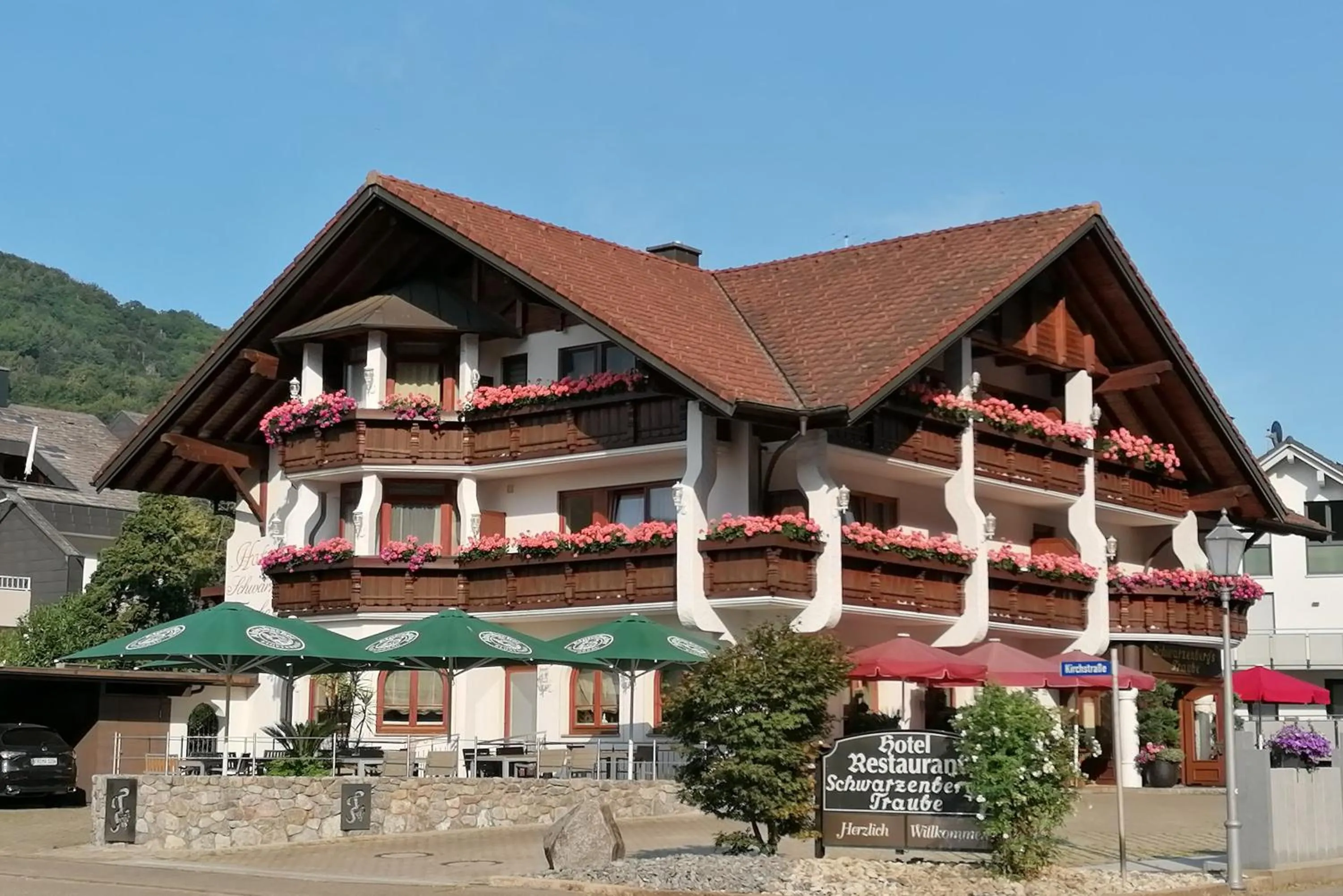 Property building in Hotel Schwarzenbergs Traube