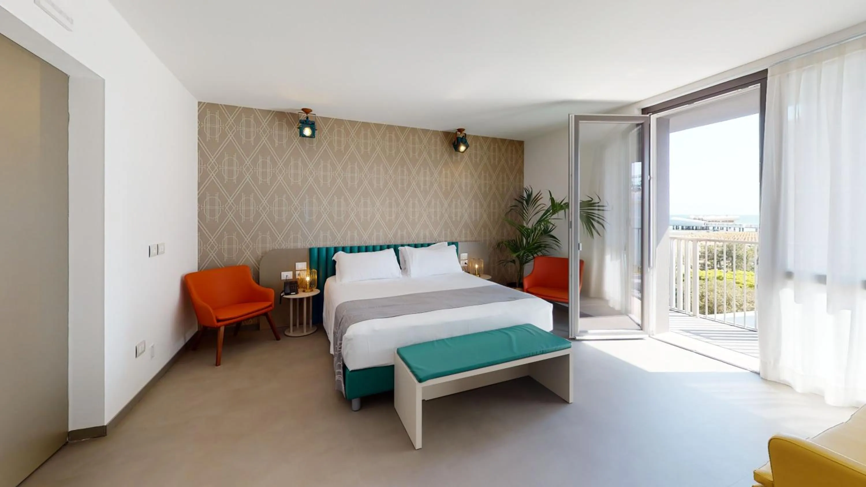 Bedroom, Bed in DIVA HOTEL LIGNANO - Adults Only