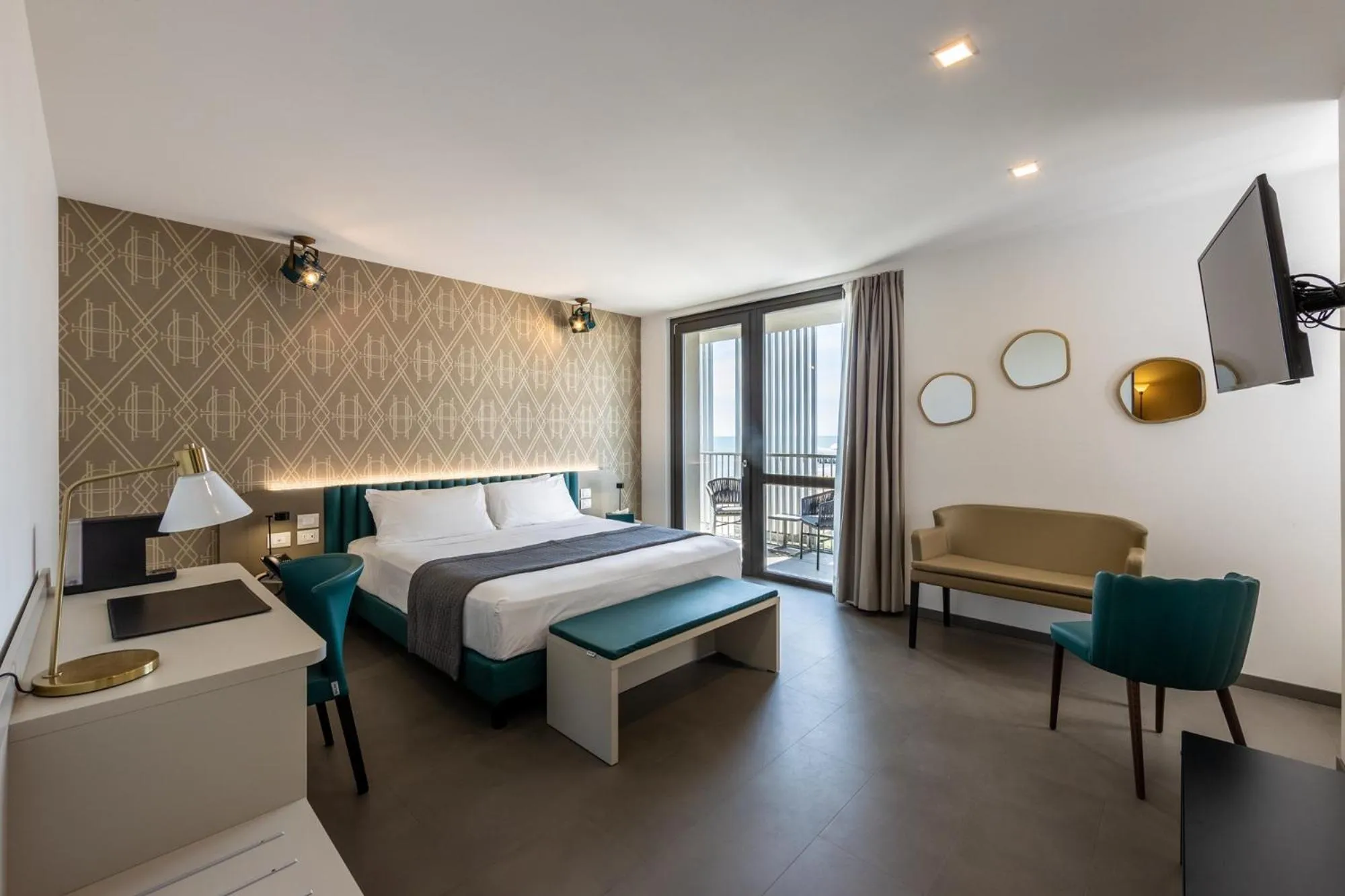 Bed in DIVA HOTEL LIGNANO - Adults Only