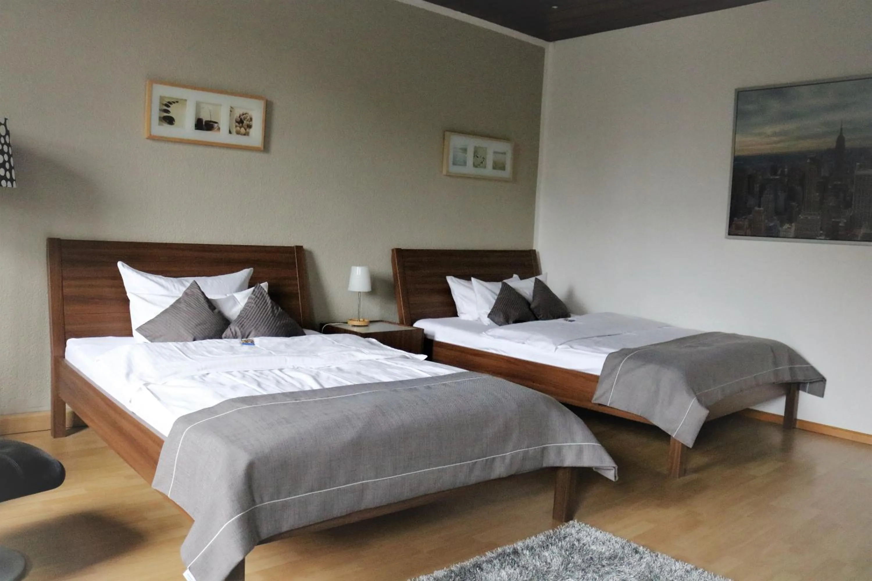 Bed in Hotel Schmerkötter