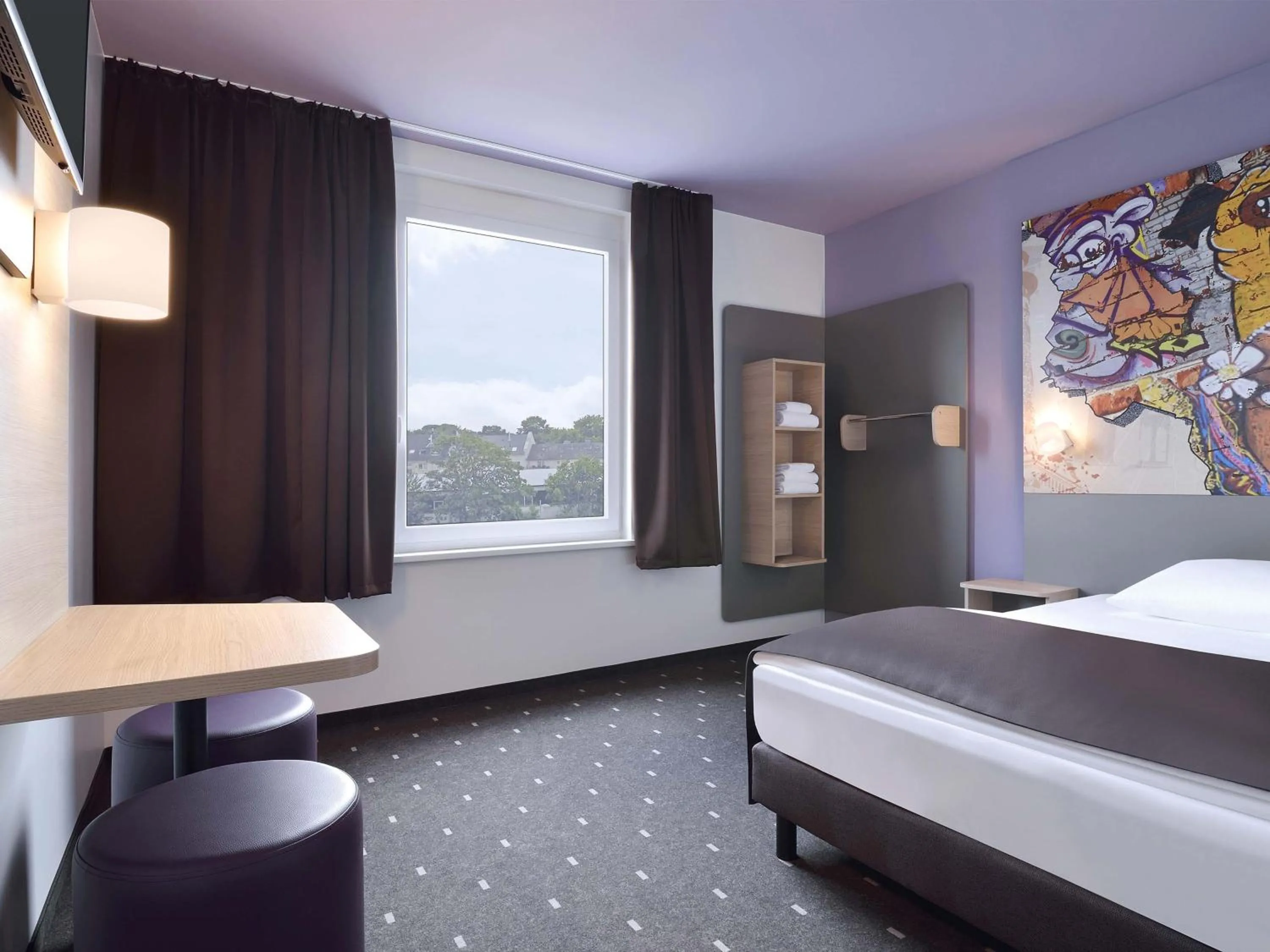 TV and multimedia, Bed in B&B Hotel Köln-Ehrenfeld