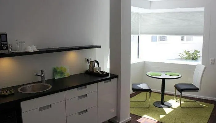 Kitchen or kitchenette in Hotel Barth