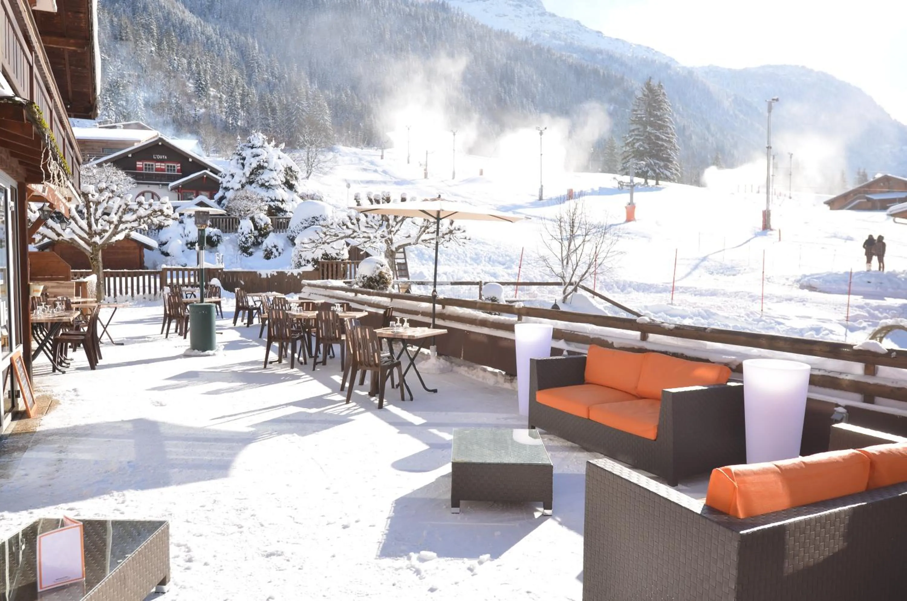 Patio in Hotel Le Christiania