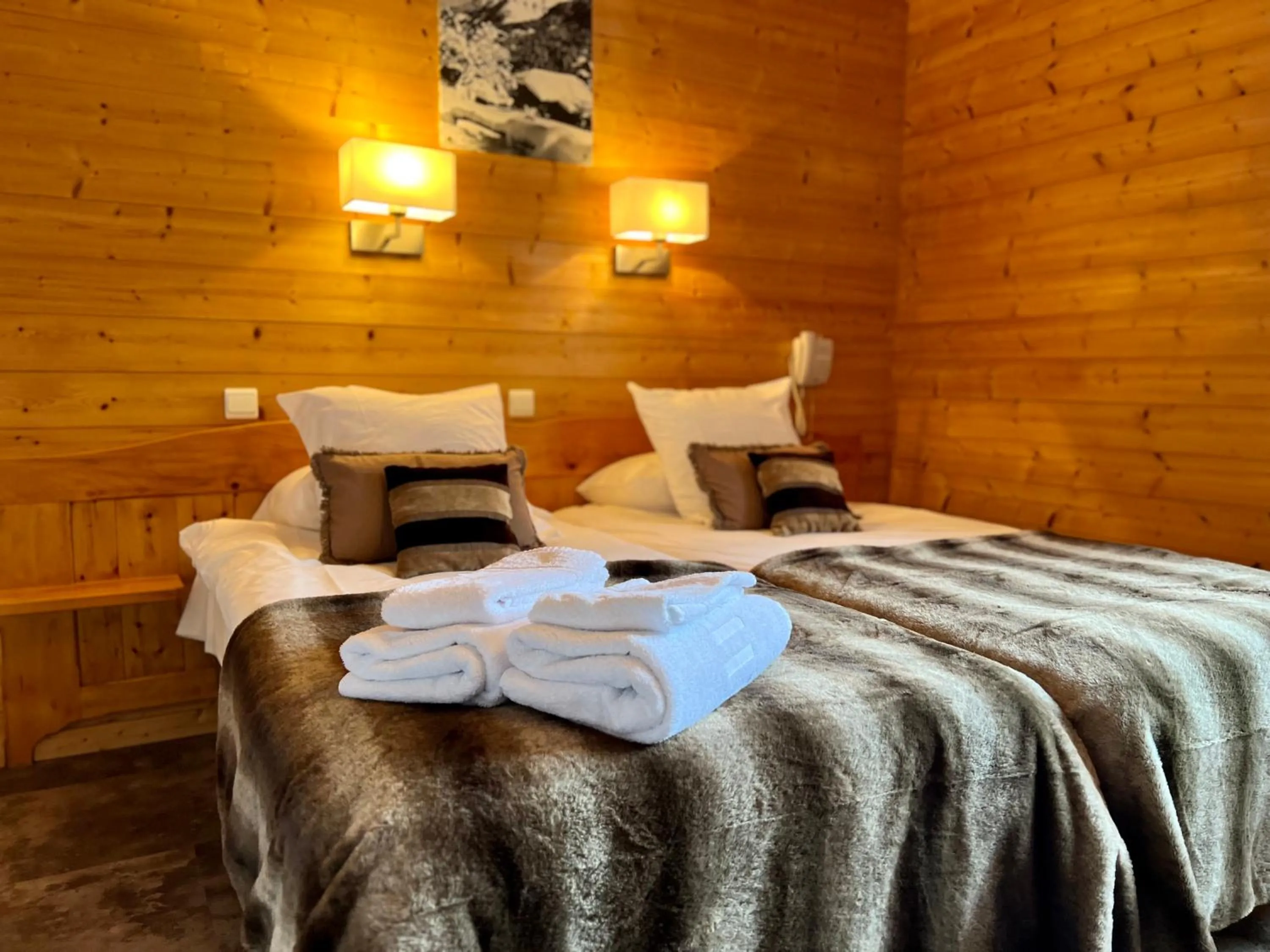 Bed in Hotel Le Christiania