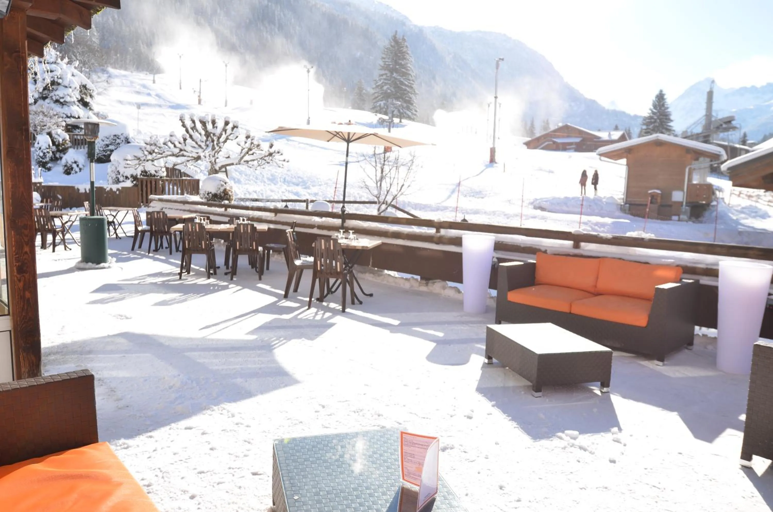 Patio in Hotel Le Christiania