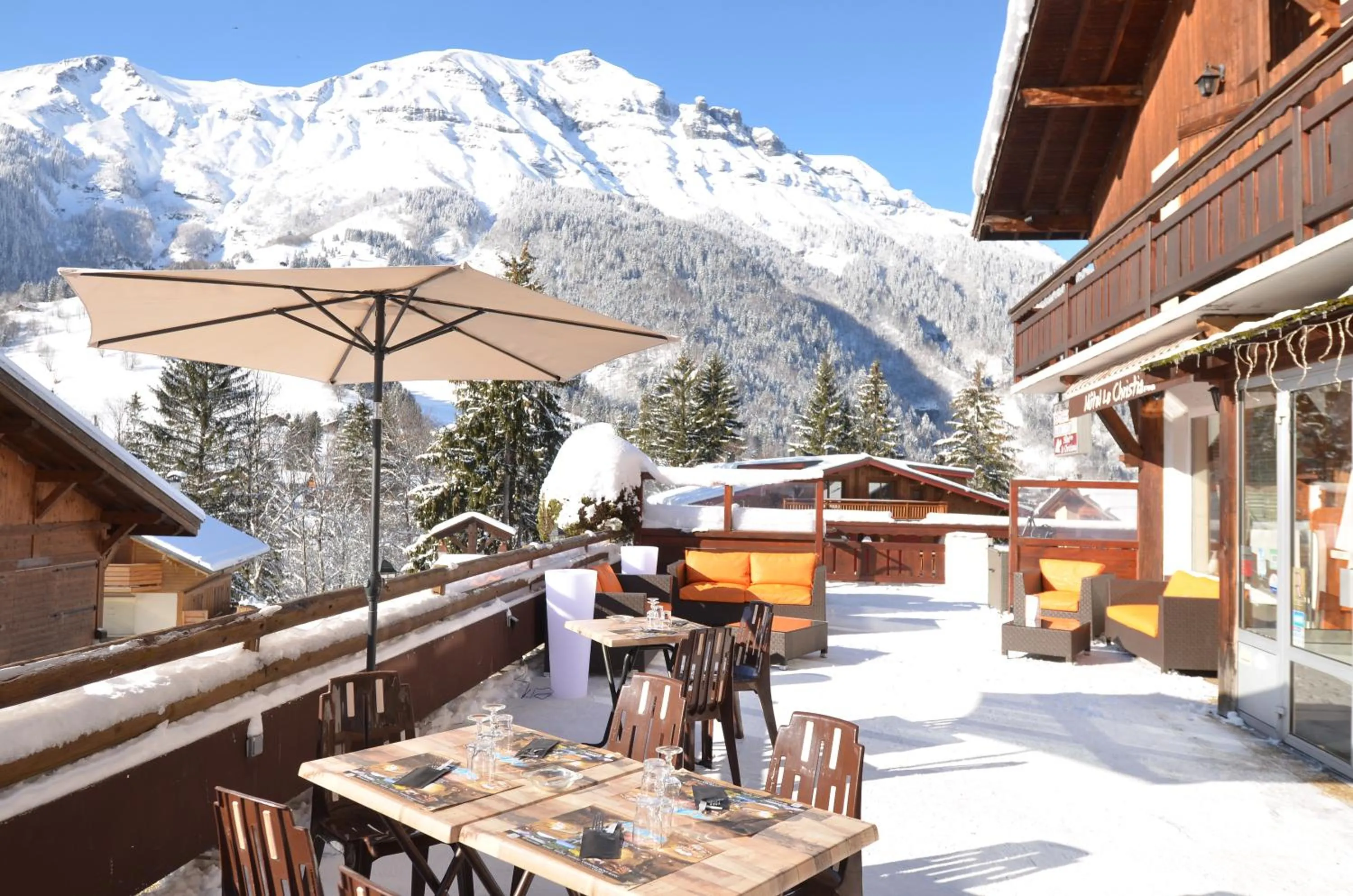 Patio in Hotel Le Christiania