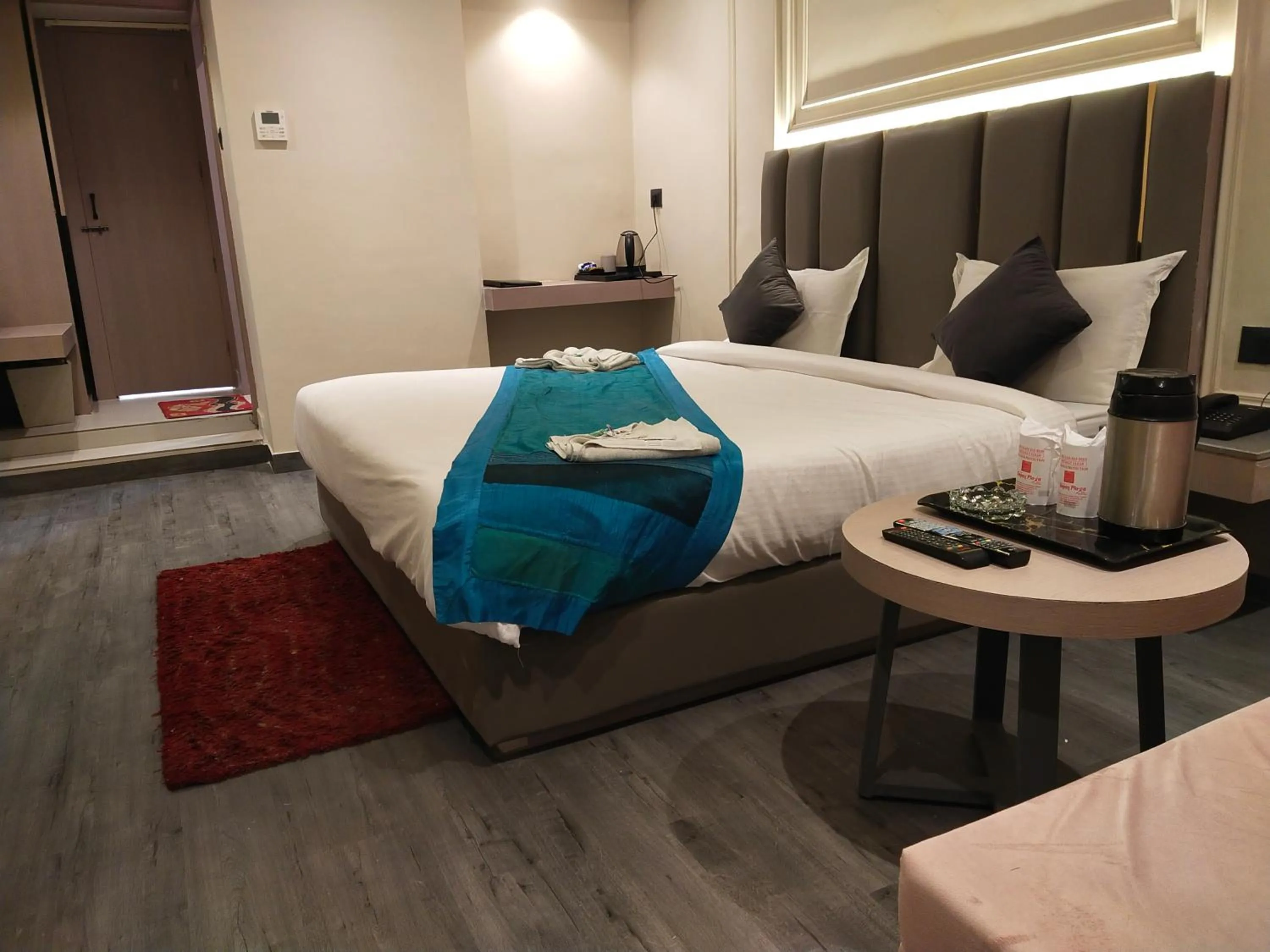 Bed in Hotel Gagan Plaza