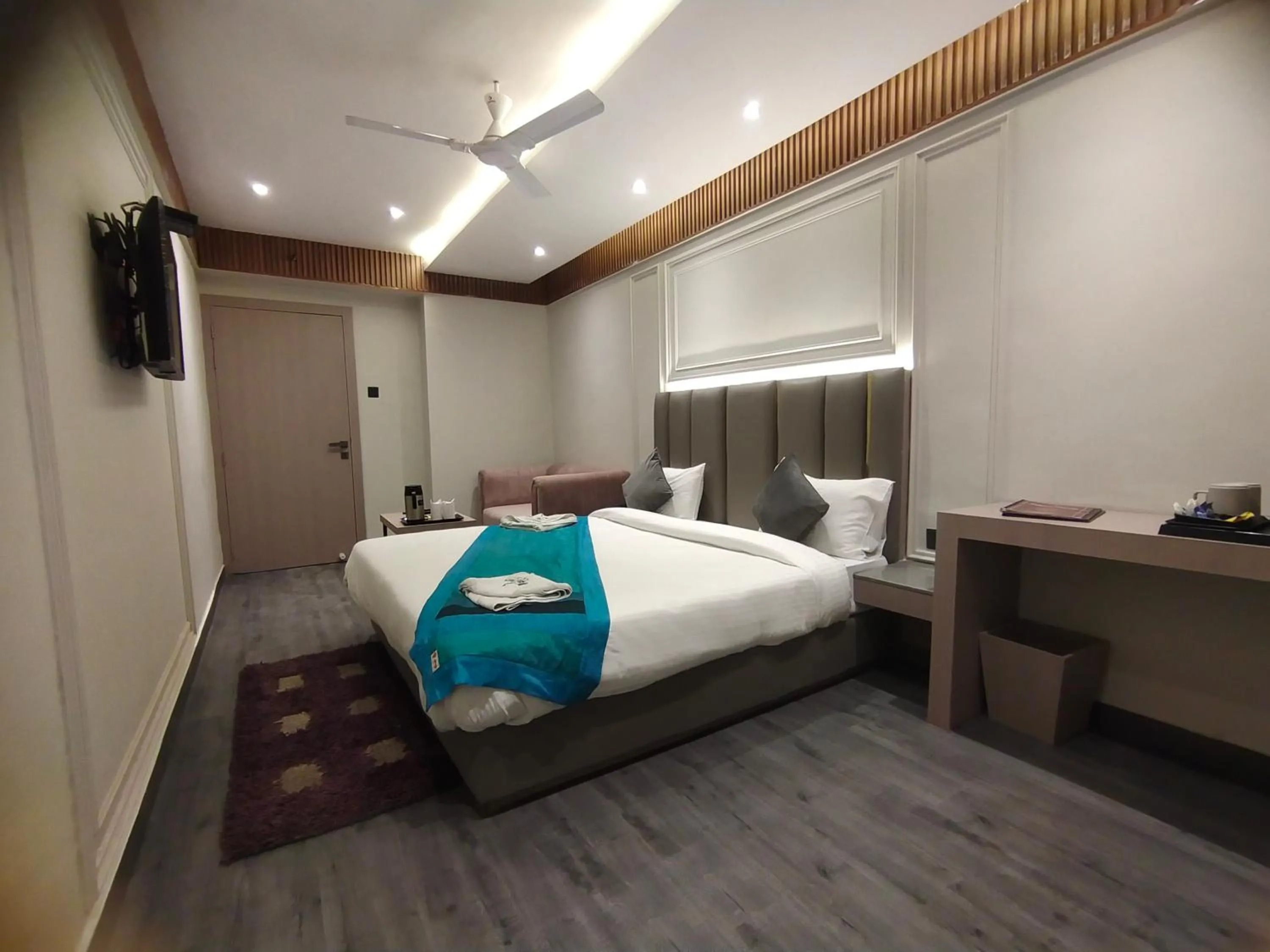 Bed in Hotel Gagan Plaza
