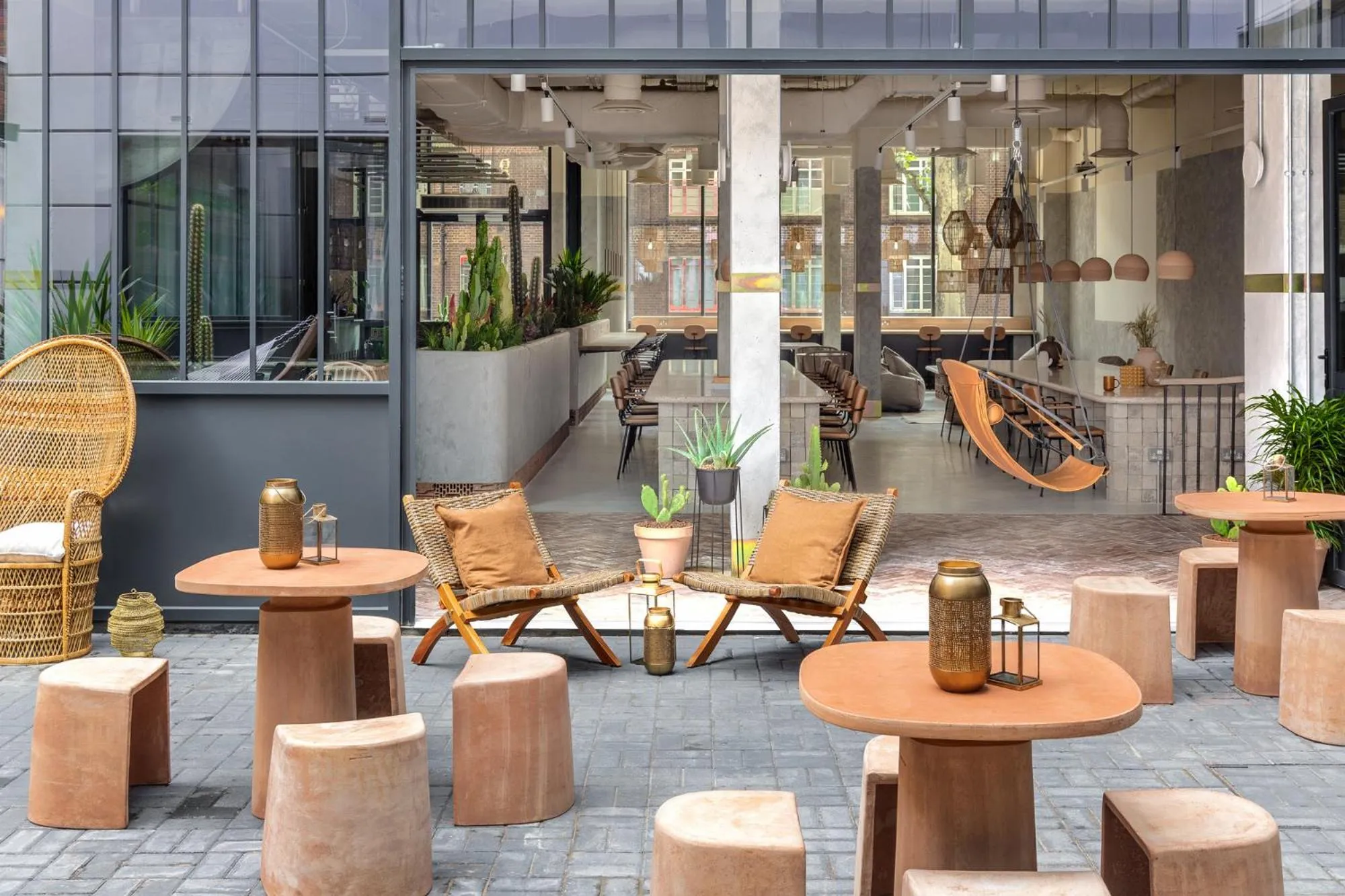 Seating area in Bermonds Locke, Tower Bridge