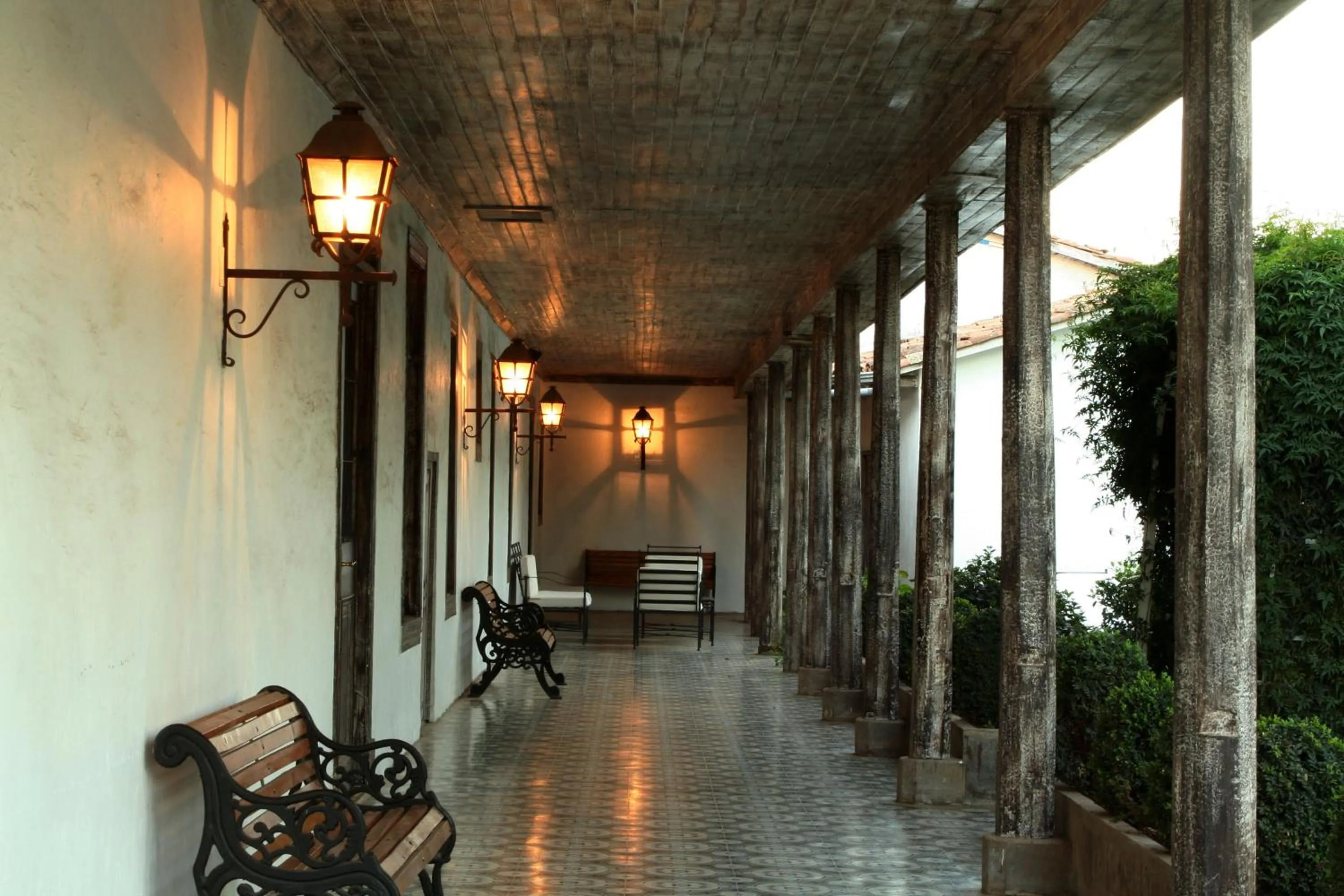 Patio in Hotel Casa Silva