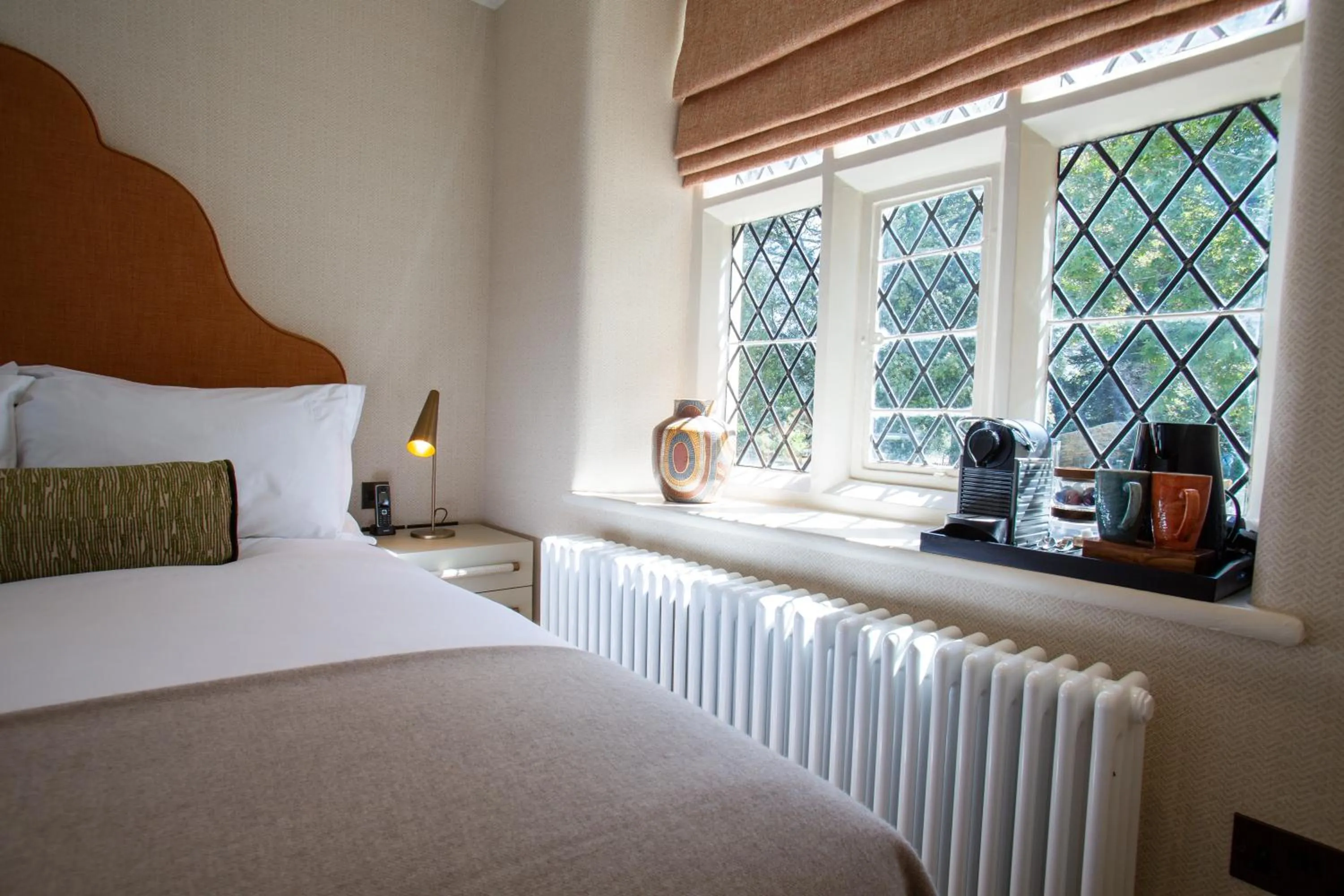 Bed in The Falcon Hotel