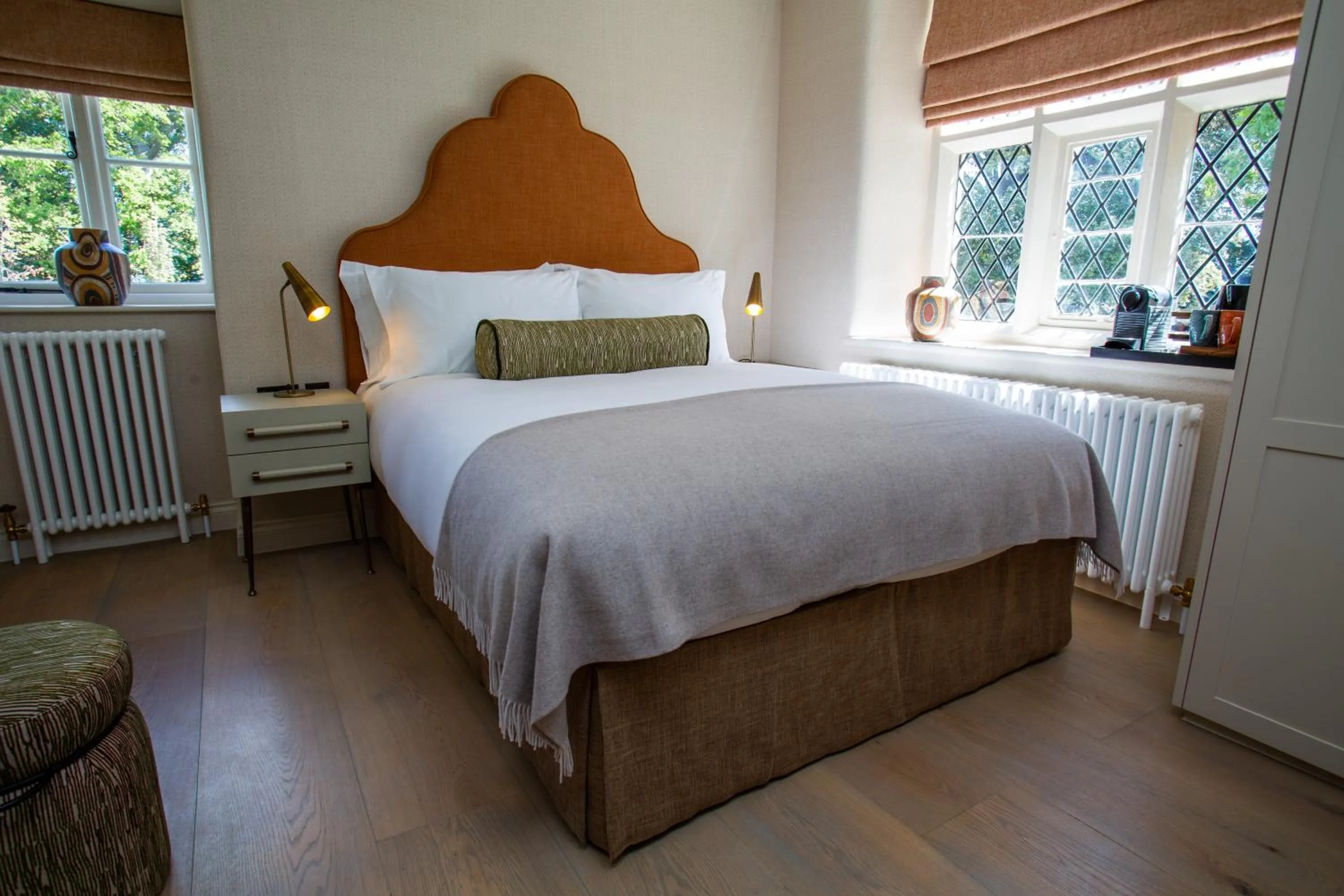 Bed in The Falcon Hotel