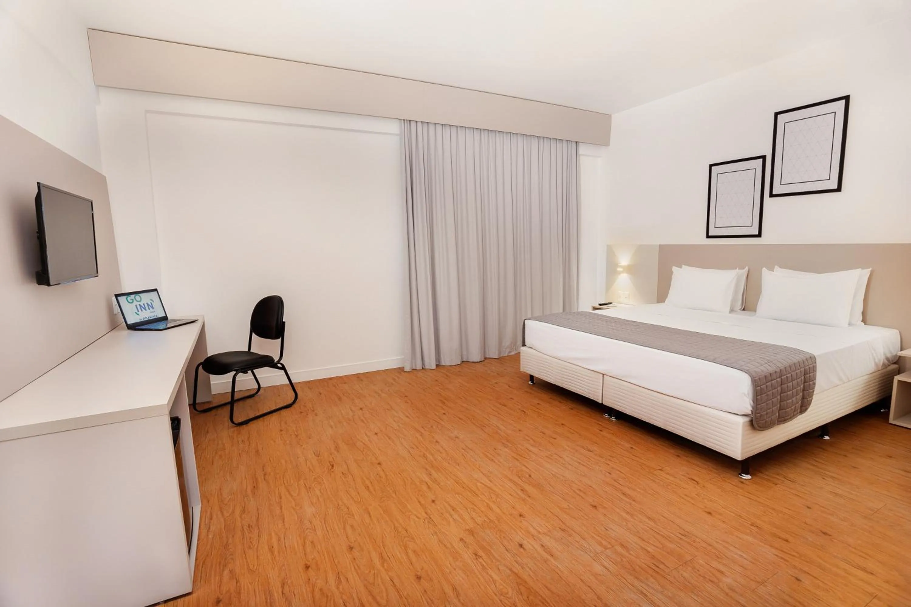 Bedroom, Bed in Go Inn Goiana by Atlantica Hotels