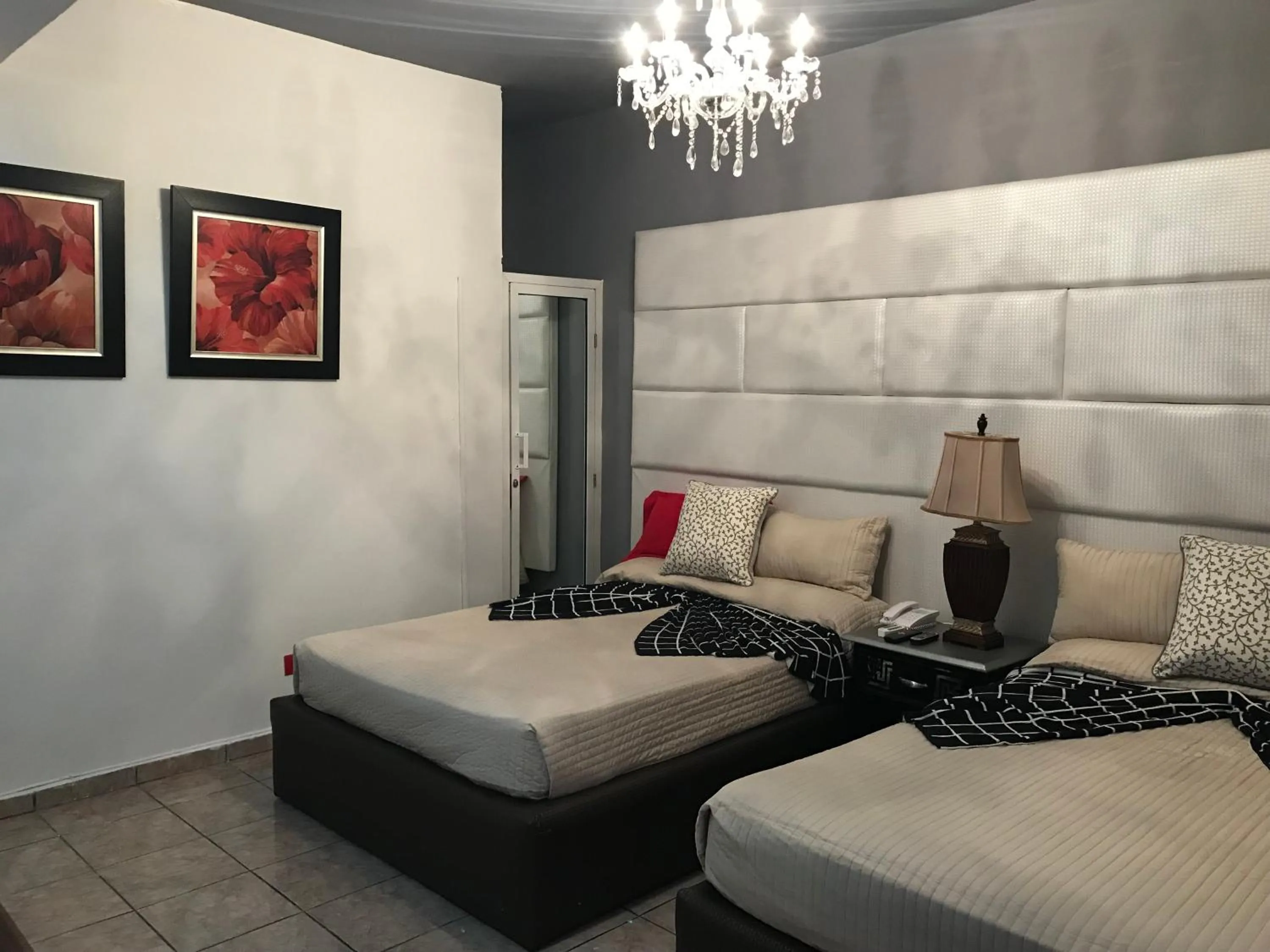 Decorative detail, Bed in Hotel Rey