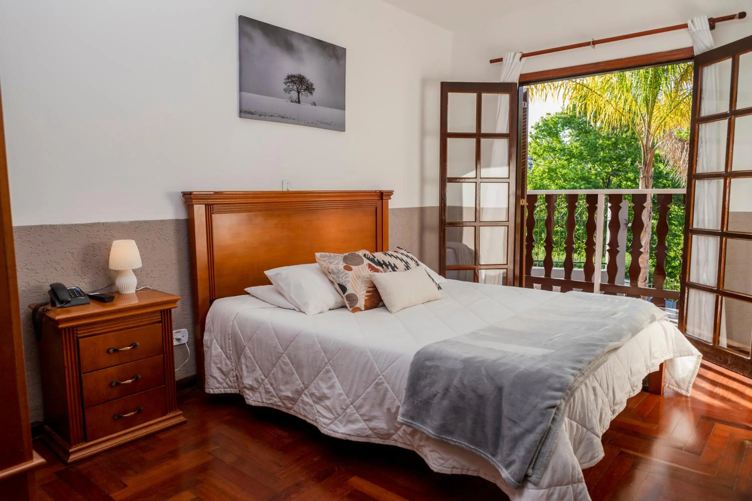 Bed in Pousada Portal da Serra