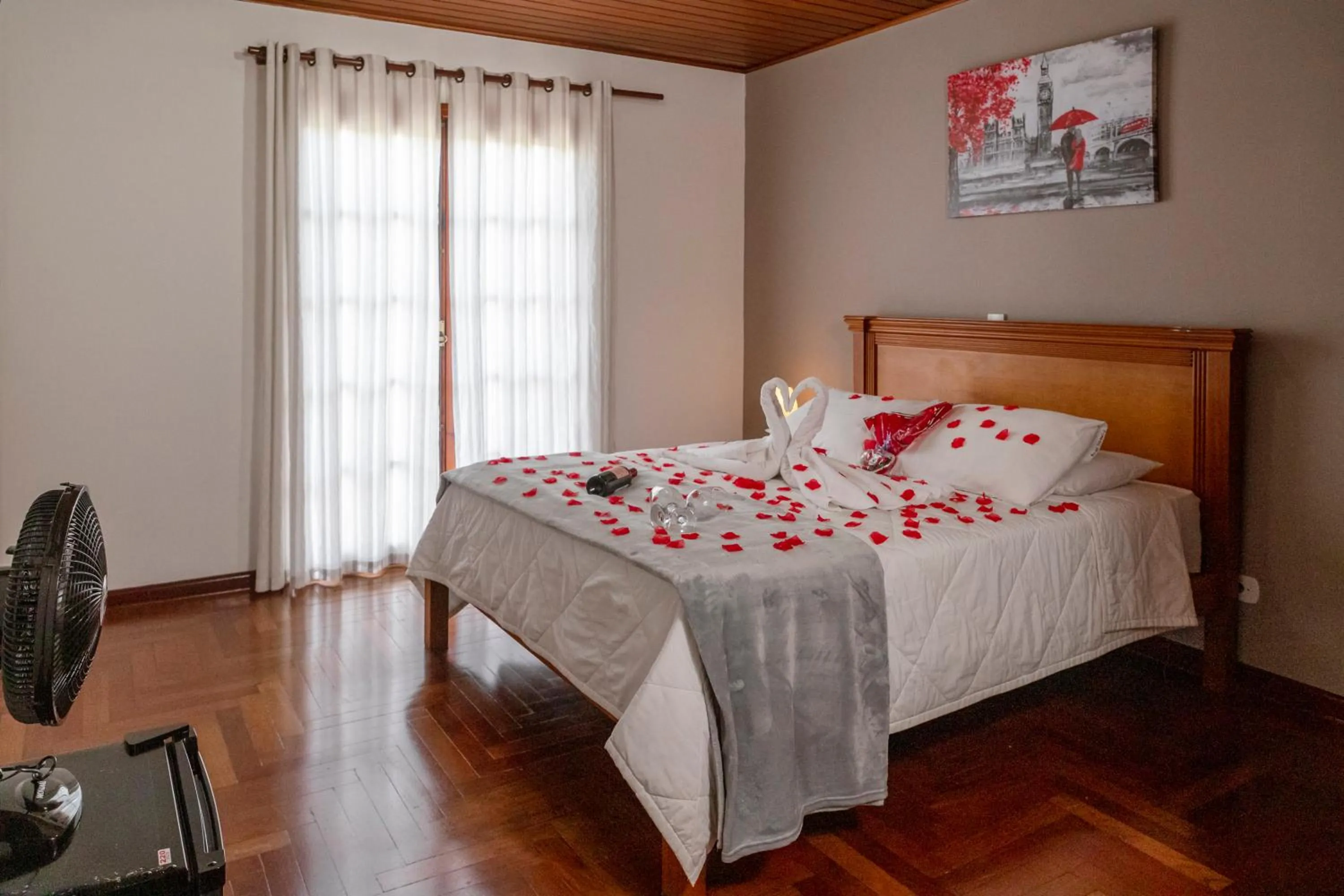 Bed in Pousada Portal da Serra