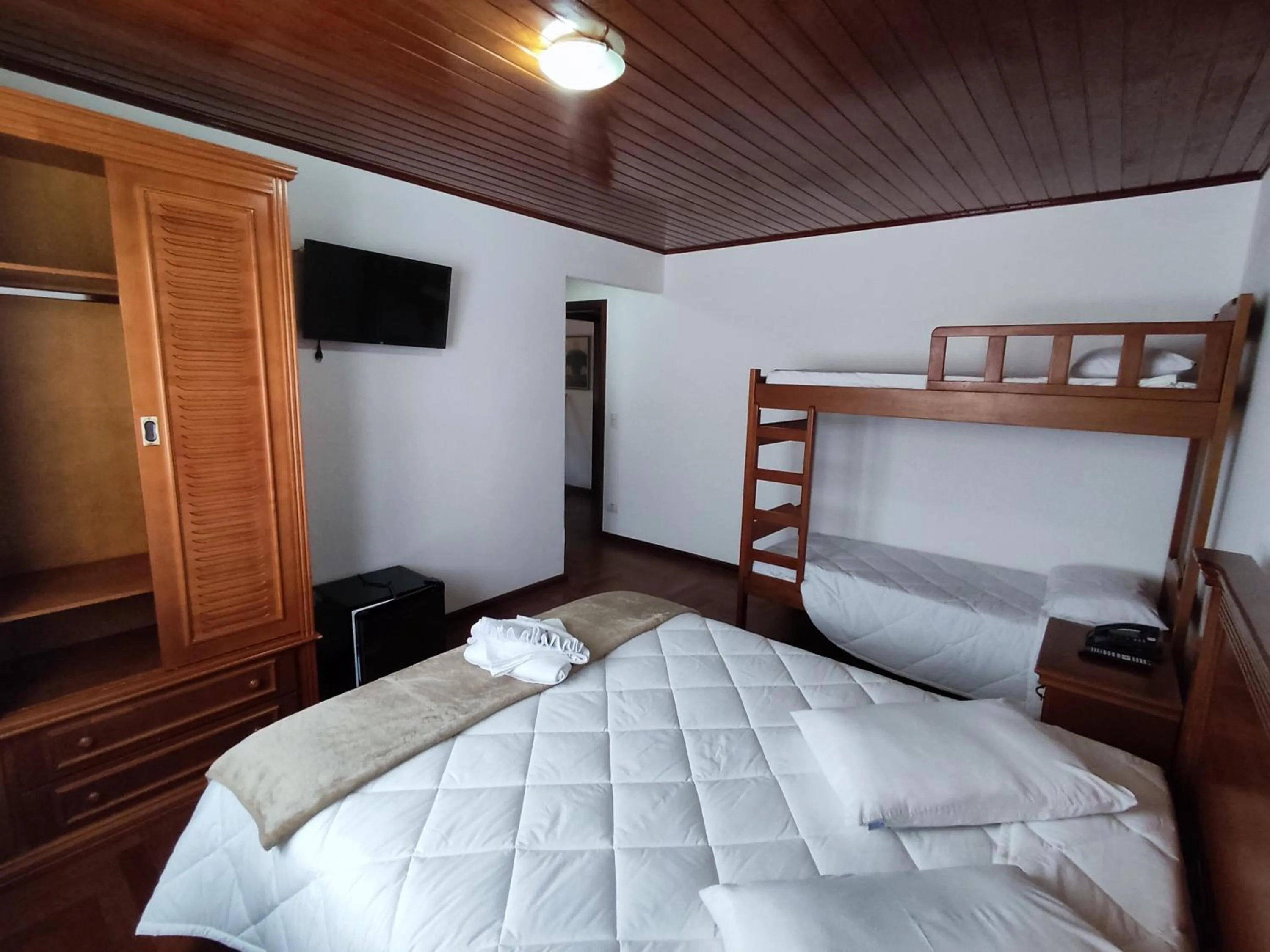 Bed in Pousada Portal da Serra