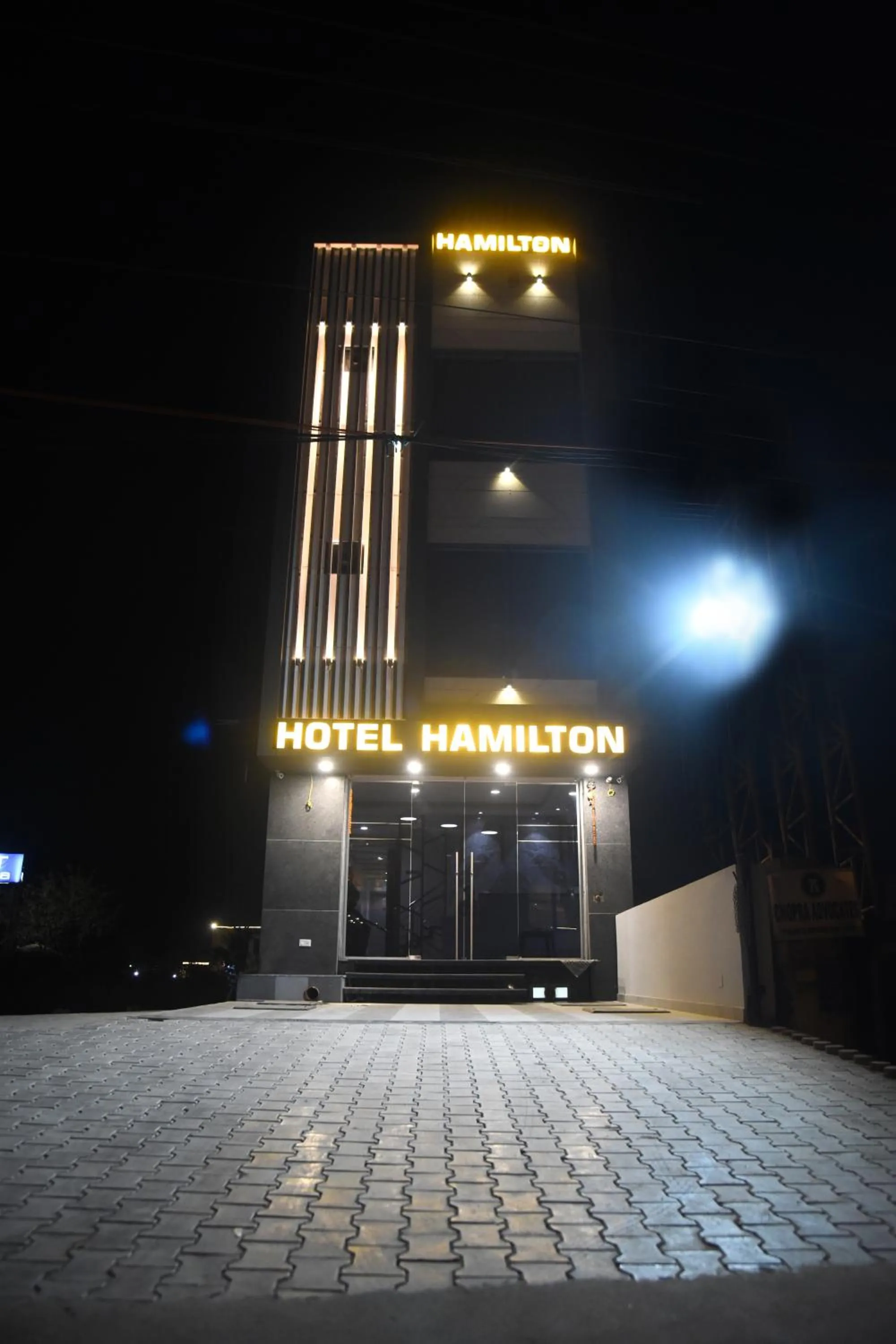 On site in Hotel Hamilton