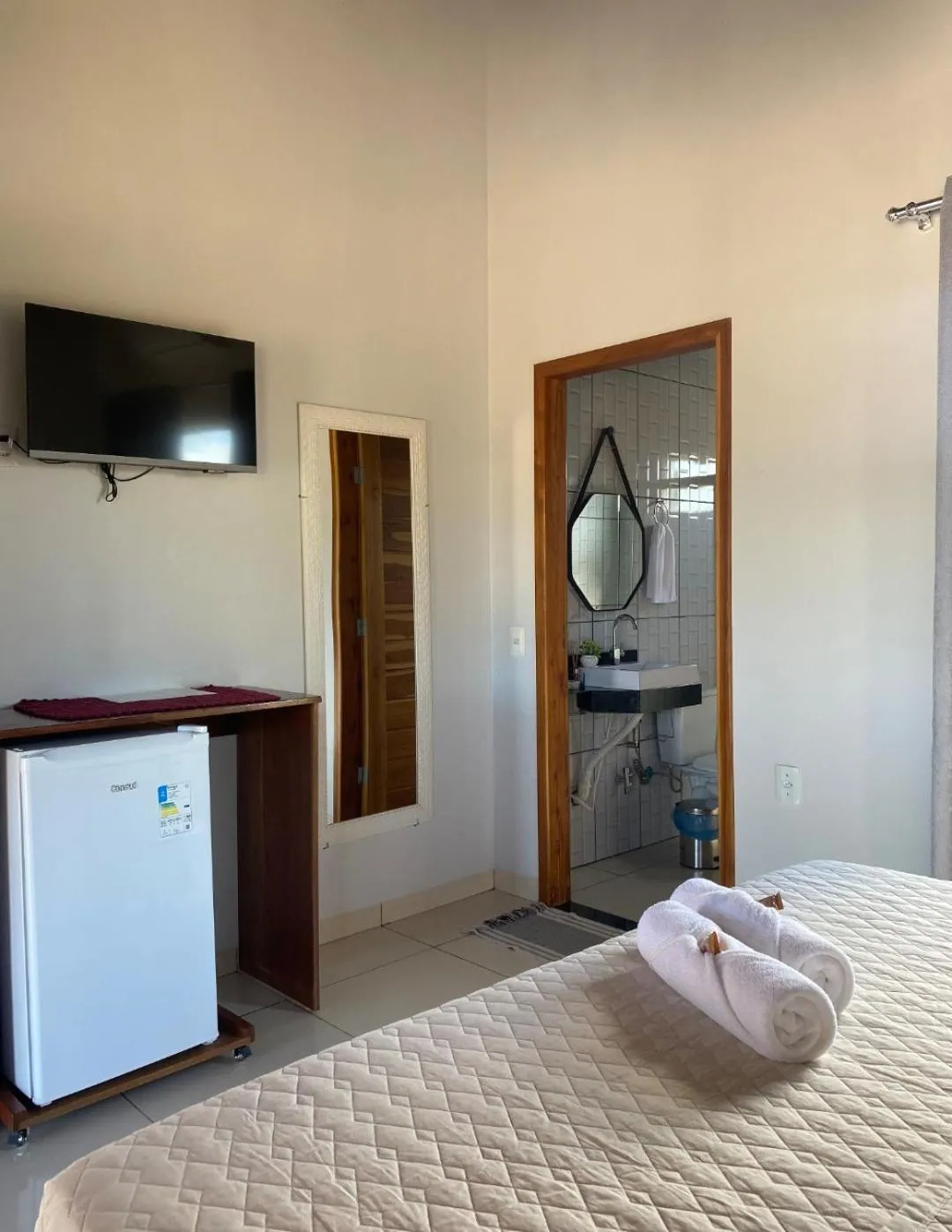 Bed in Pousada do Nondas