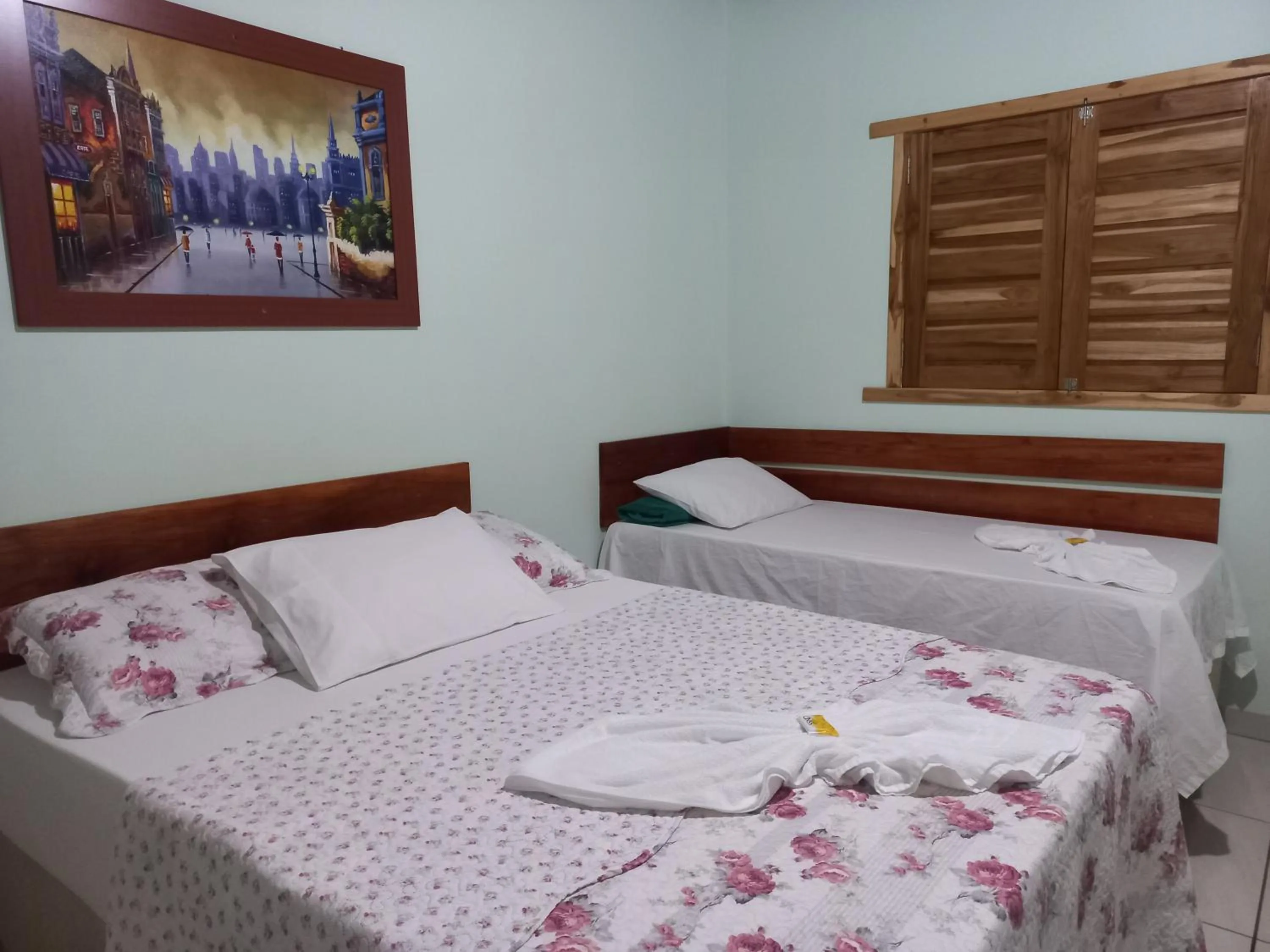 Bed in Pousada do Nondas