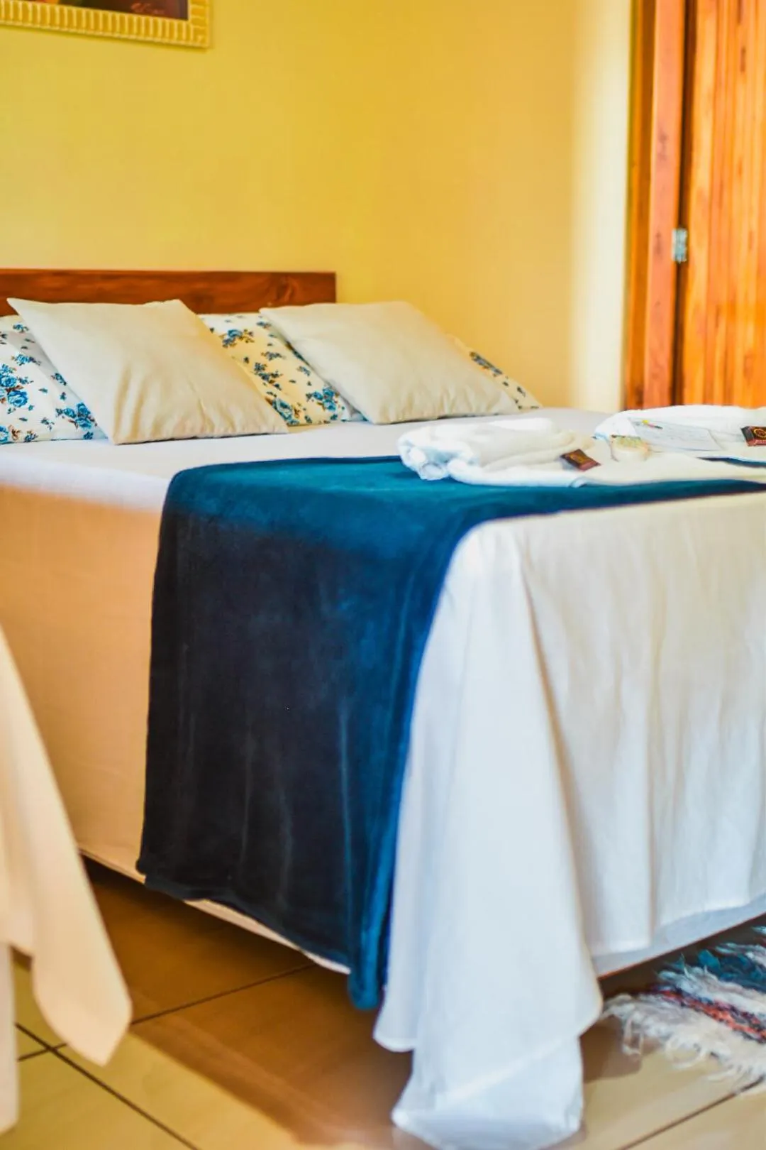 Bed in Pousada do Nondas