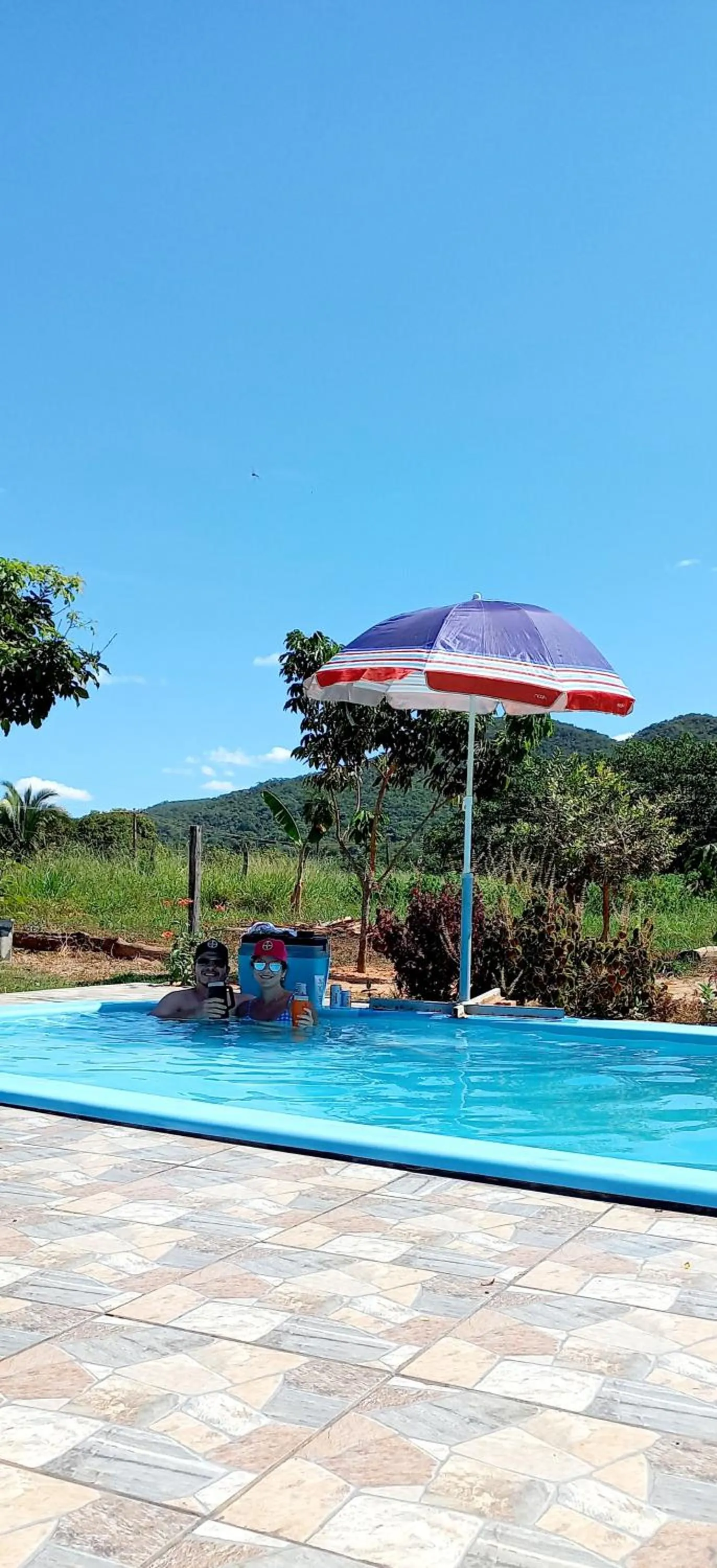 Swimming pool in Pousada do Nondas