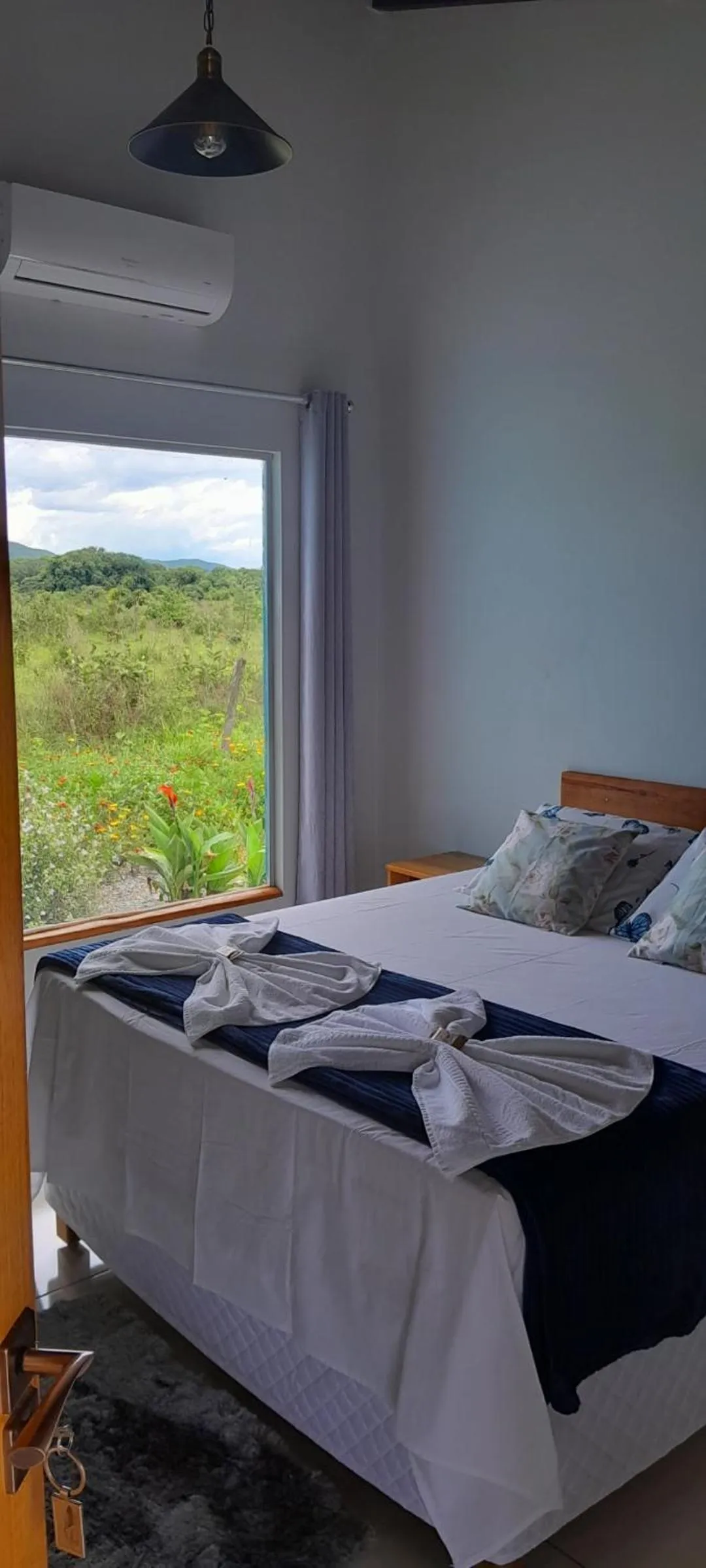 Bed in Pousada do Nondas