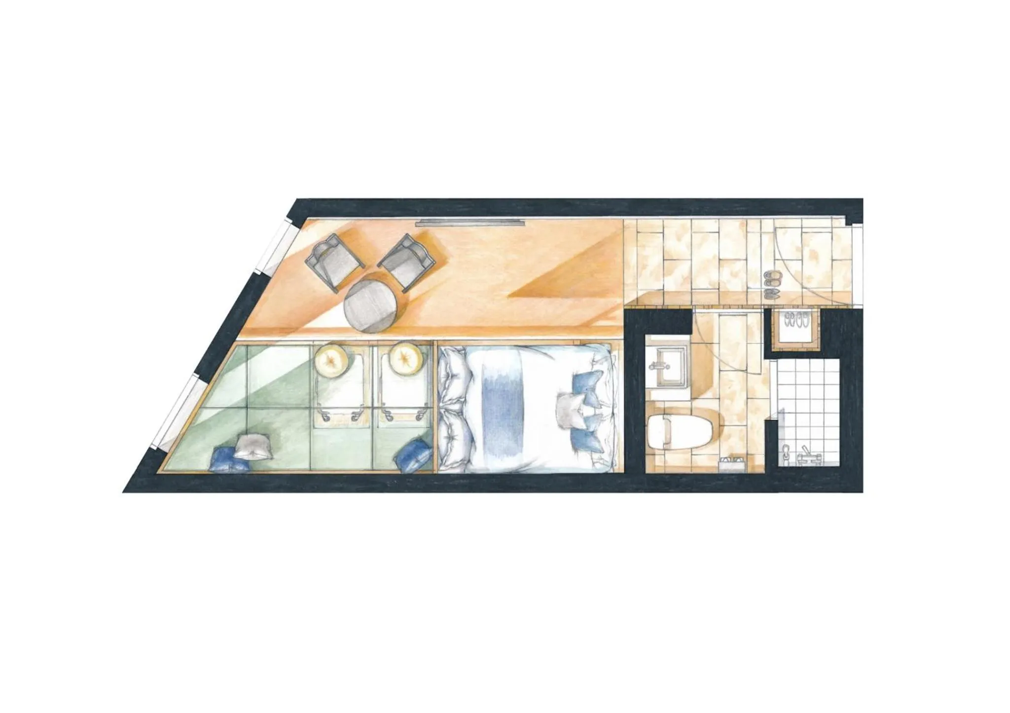 Photo of the whole room in Sakura Cross Hotel Shinjuku East Annex