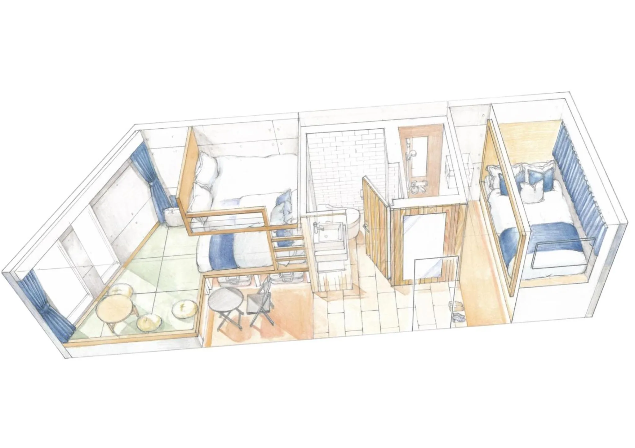 Photo of the whole room in Sakura Cross Hotel Shinjuku East Annex