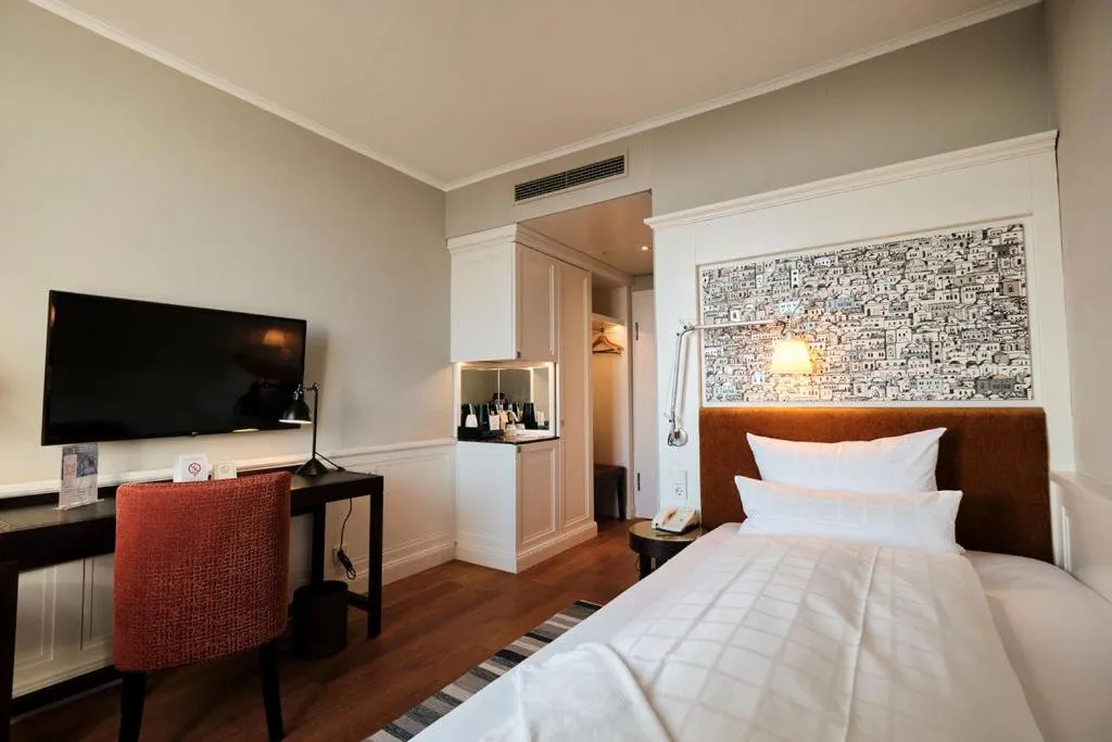 Bed in Hotel Halm Konstanz