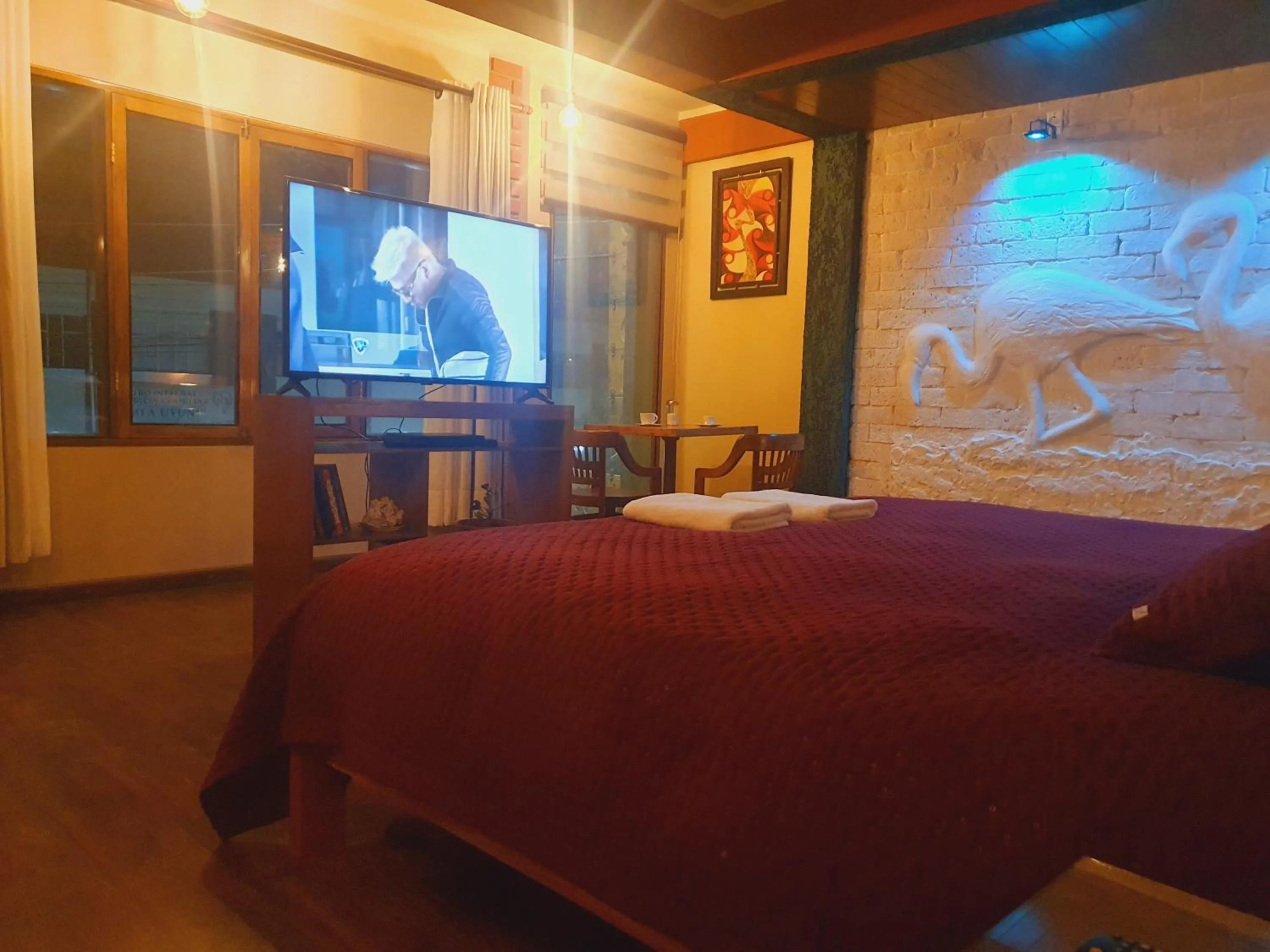 Bed in Hostal Cagnapa Restobar