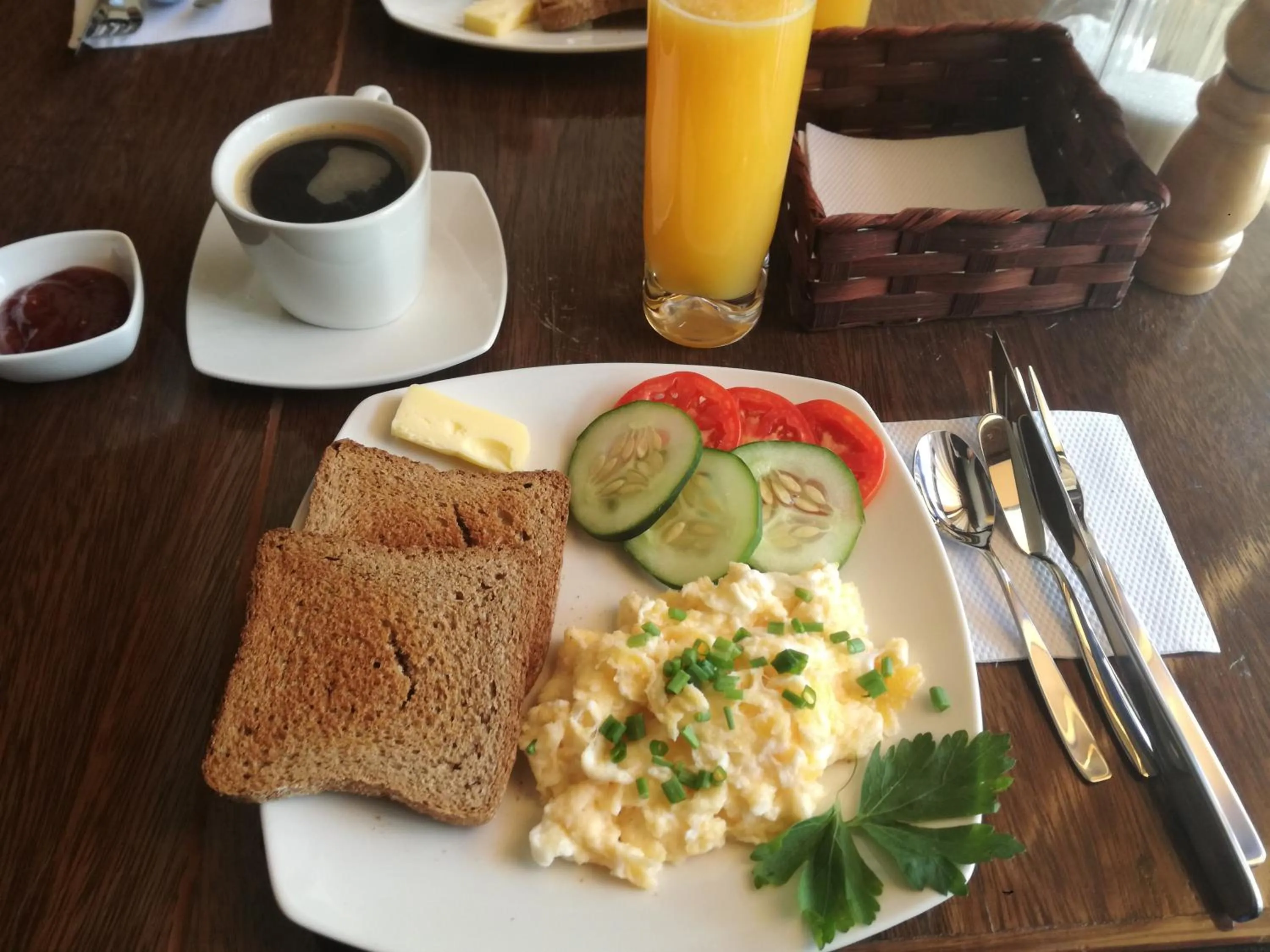 Continental breakfast in Hostal Cagnapa Restobar