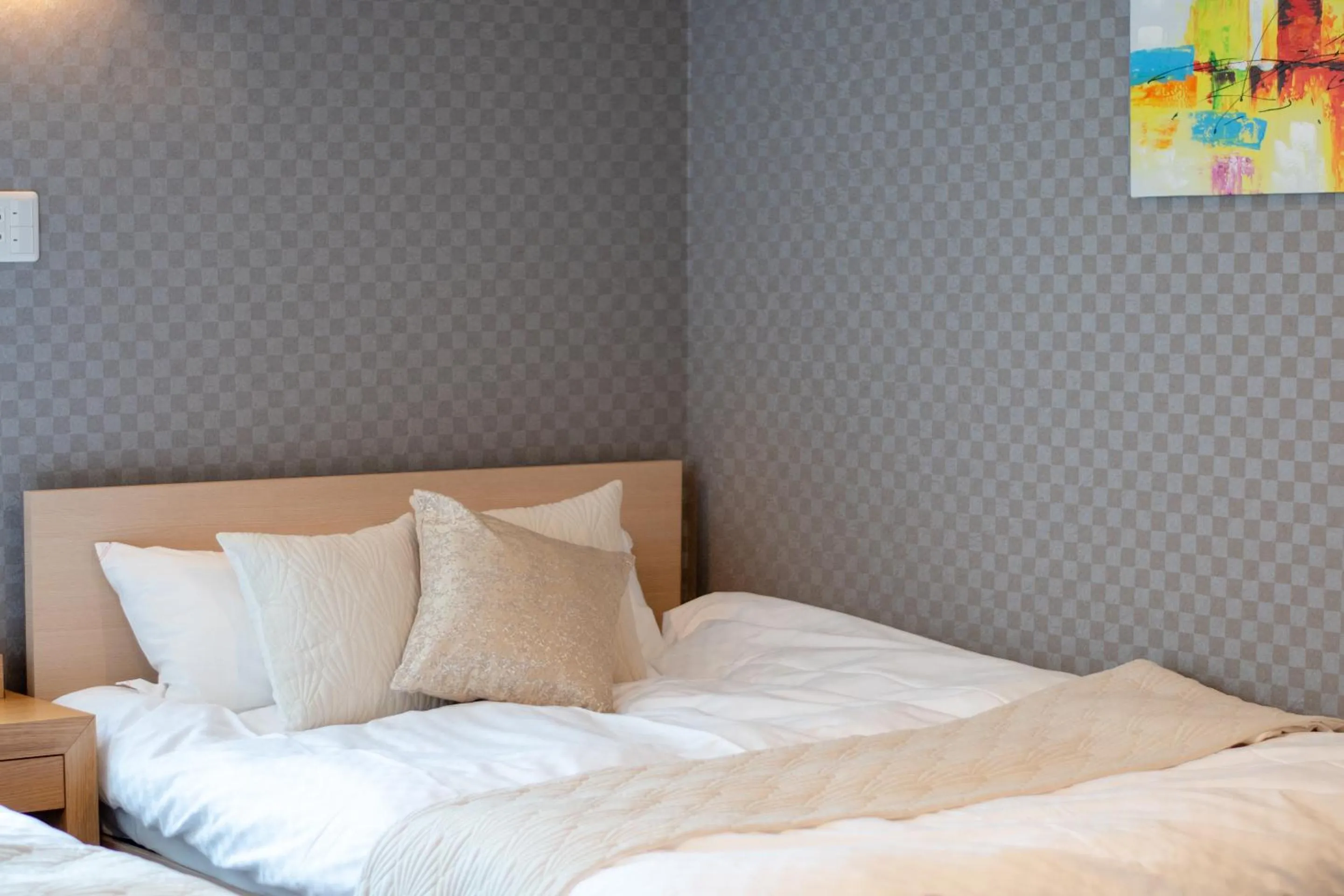 Bed in Hotel Neiraku