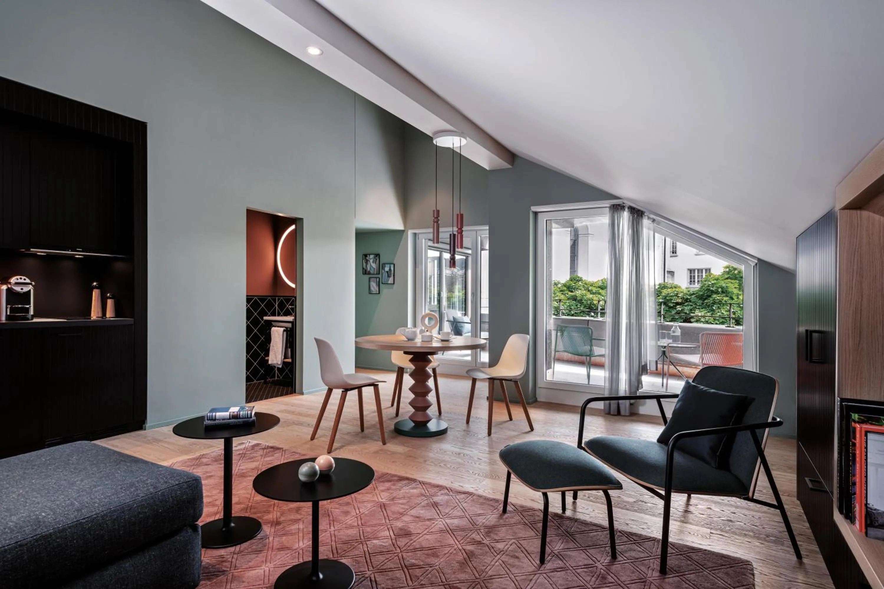 Photo of the whole room in Sorell Boutique-Hotel St Peter Zürich