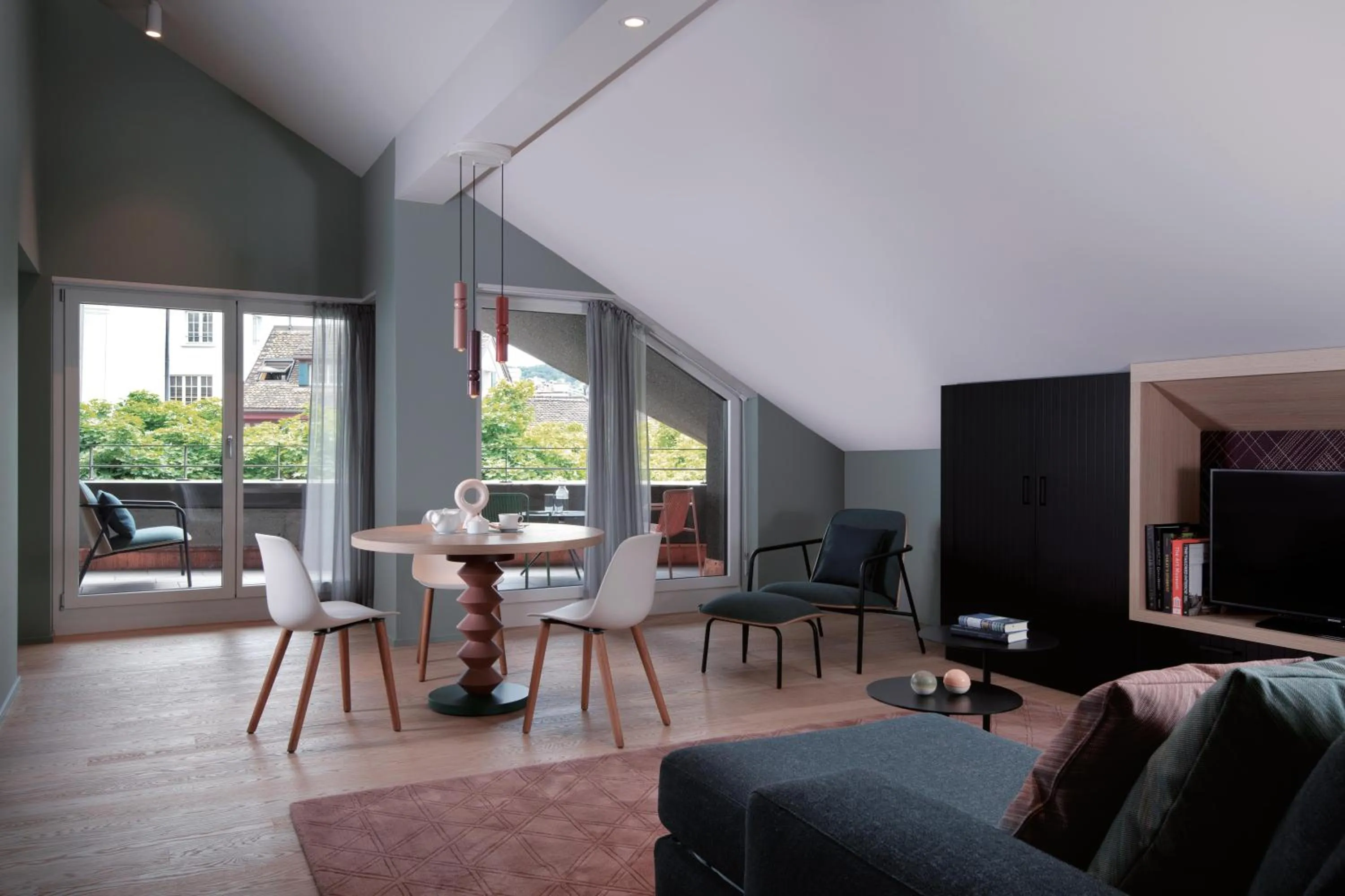 Photo of the whole room in Sorell Boutique-Hotel St Peter Zürich