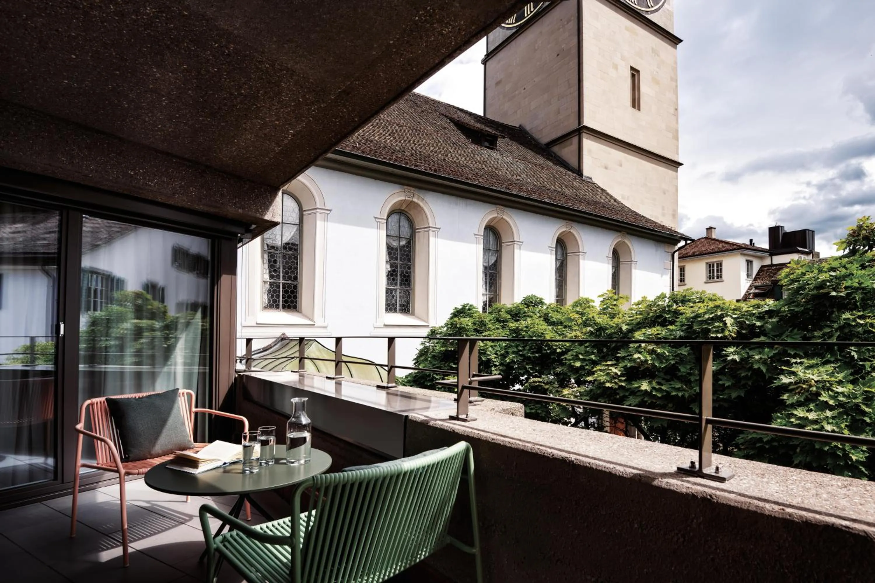 Balcony/Terrace in Sorell Boutique-Hotel St Peter Zürich