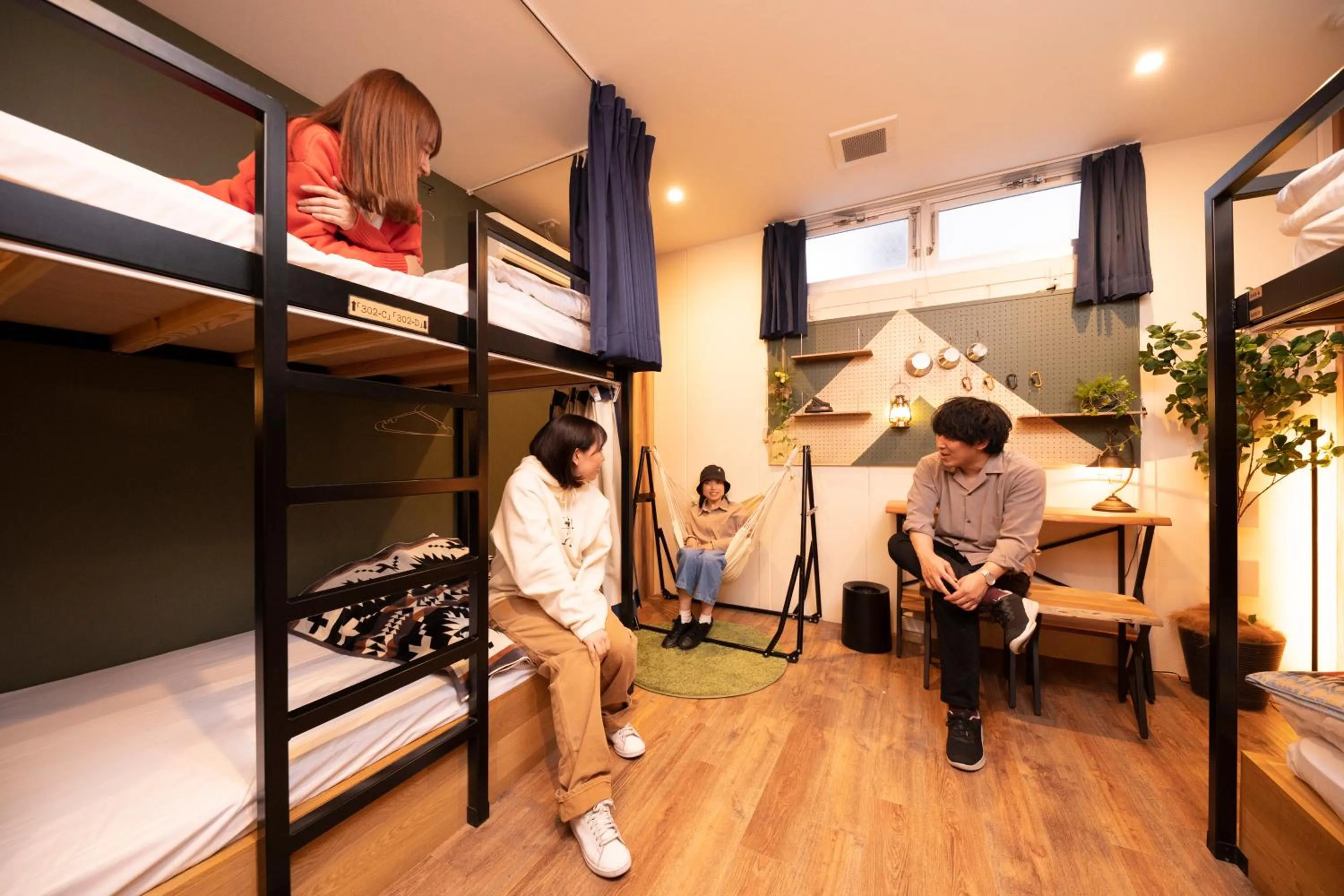 People, Bed in Glamping Tokyo Asakusa