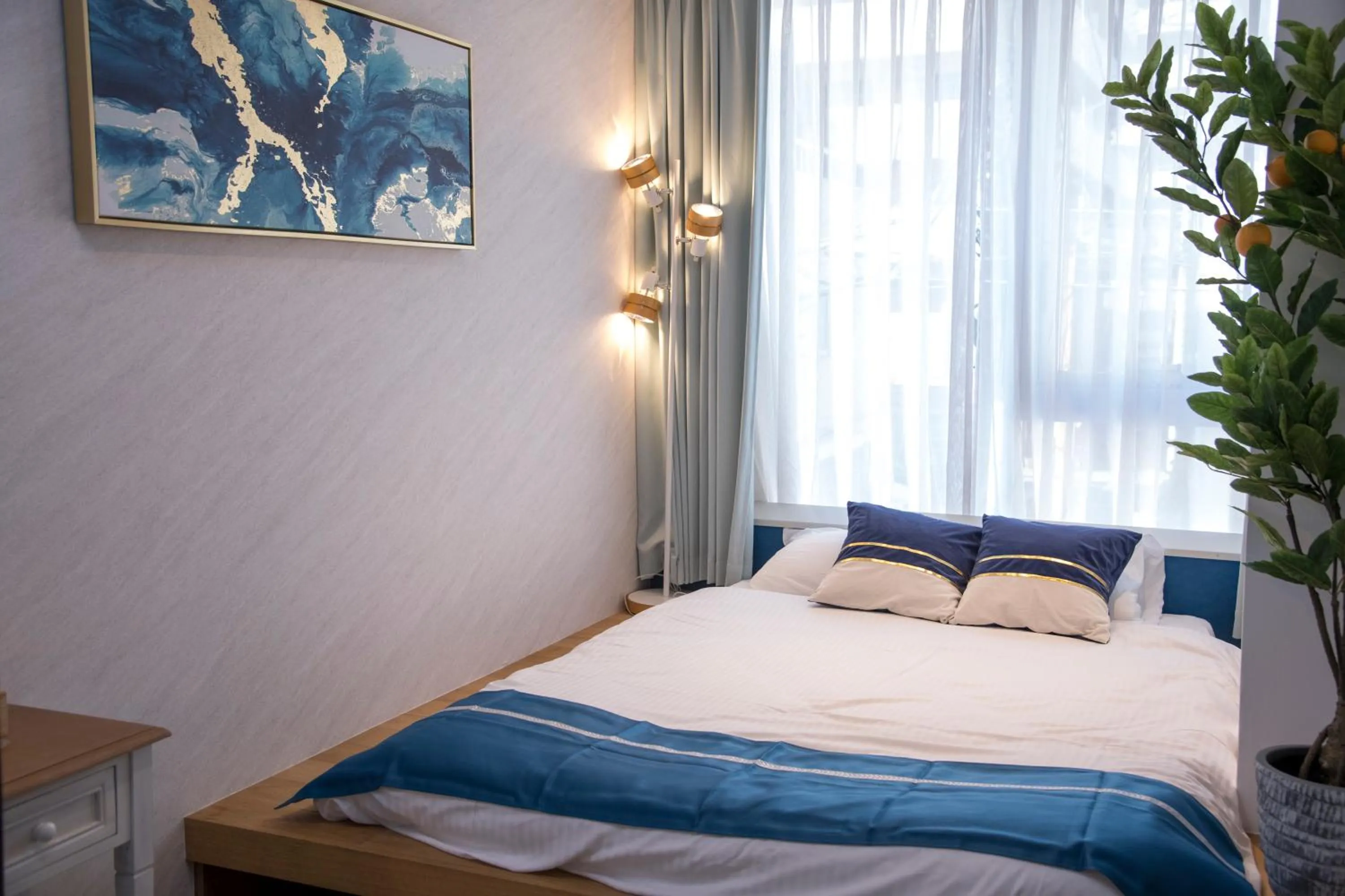 Bed in Glamping Tokyo Asakusa