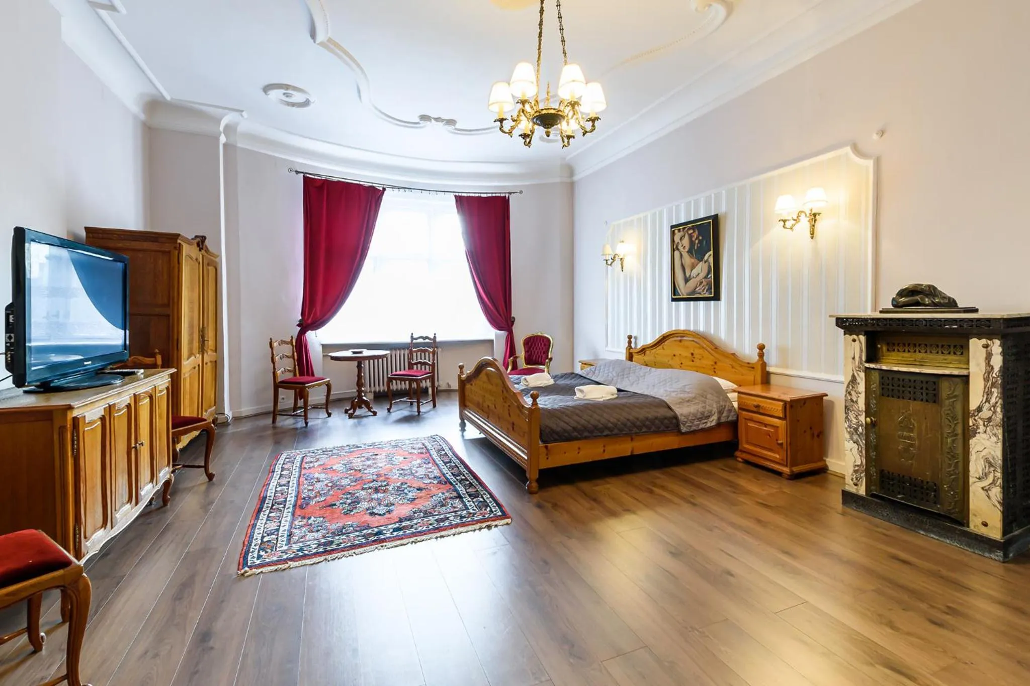 Bed in Pałacyk Deja Vu Residence