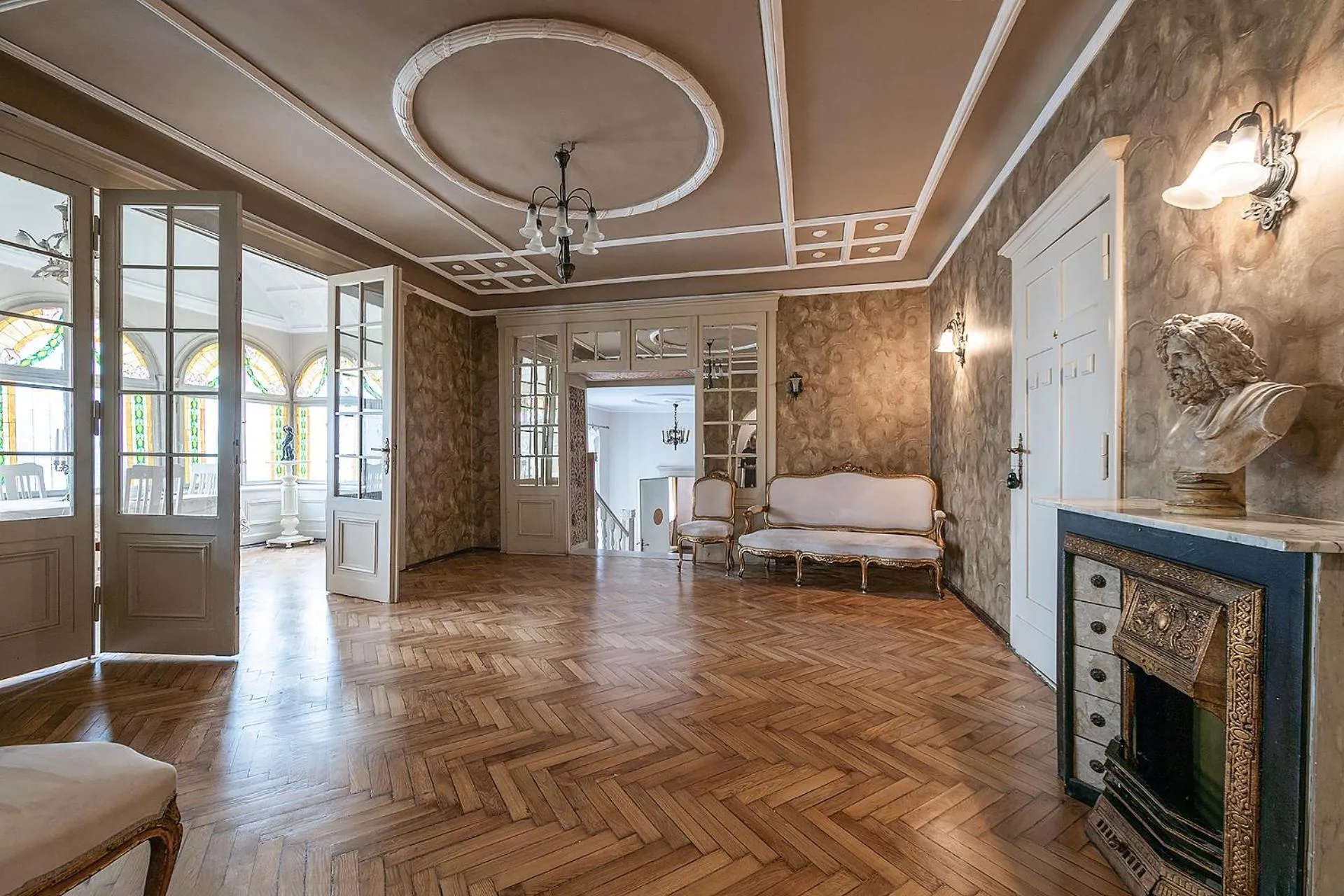 Bed in Pałacyk Deja Vu Residence