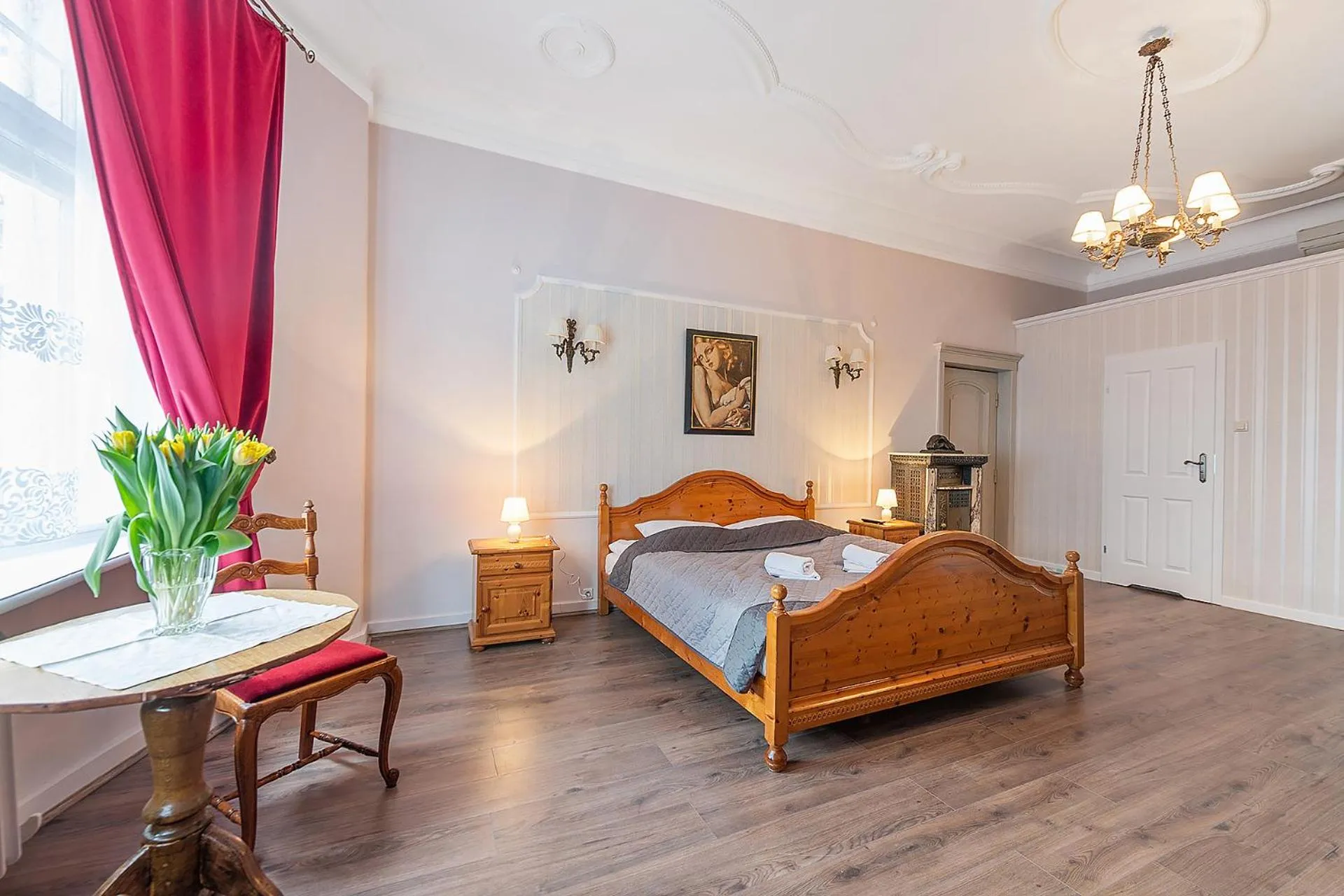 Bed in Pałacyk Deja Vu Residence